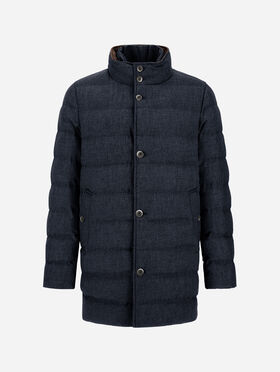 PALETOT EN LAINE, VISCOSE ET SUEDE EFFECT