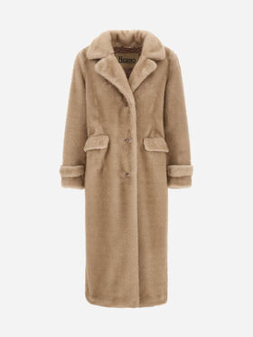 MANTEAU EN MELANGE ALTERNATIVE MINK FUR