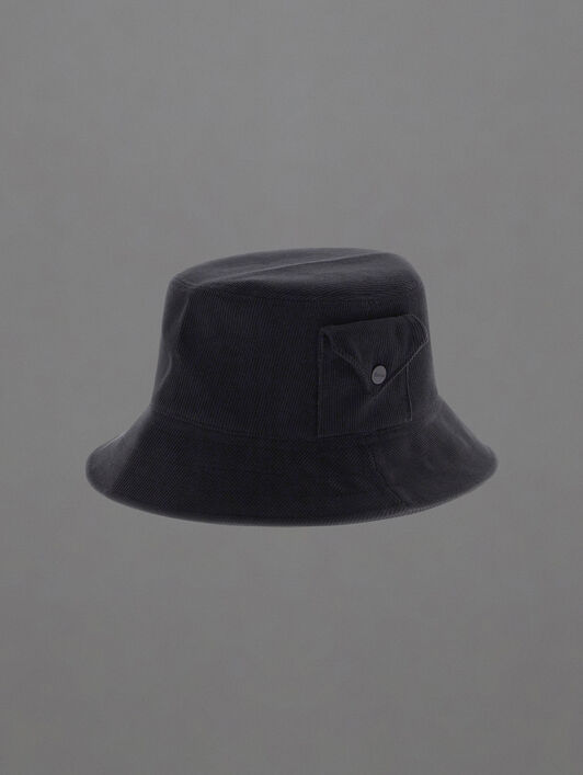 워시드 테크니컬 코듀로이 LAMINAR 버킷햇