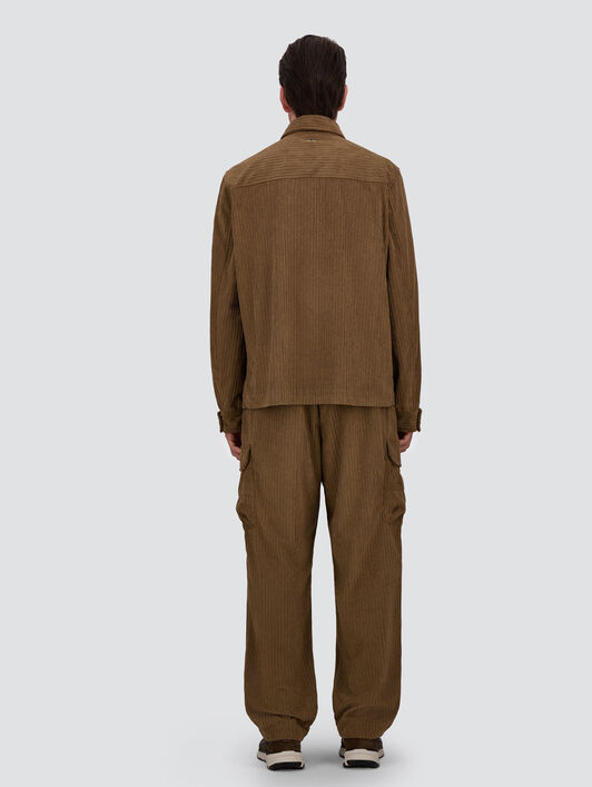 PANTALON CARGO EN VELOURS CÔTELÉ