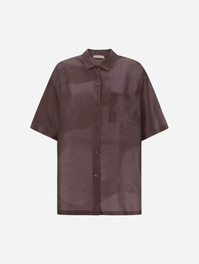 CHEMISE RESORT EN PURE SOIE À IMPRIMÉ FLORAL
