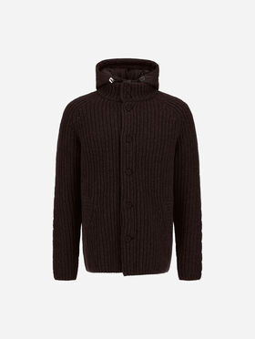VESTE EN LAINE À TEXTURE EN RELIEF ET TORSADES