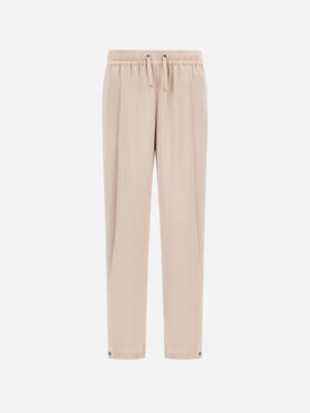 PANTALON RESORT EN SATIN EXTRA-FIN