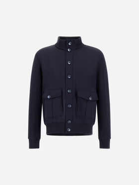 VESTE RESORT EN INTERLOCK DE COTON ET TRAVEL NYLON PONENTE