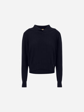 PULL EN LAINE À POINT JERSEY