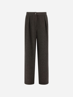 PANTALON EN JACQUARD À MOTIF DIAGONAL