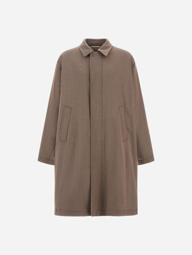 IMPERMEABLE DE MEZCLA DE LANA CON EFECTO VINTAGE