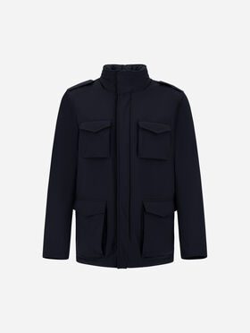 FIELD JACKET RESORT EN LAINE BOUCLETTE ET DAIM MICROFIBRE