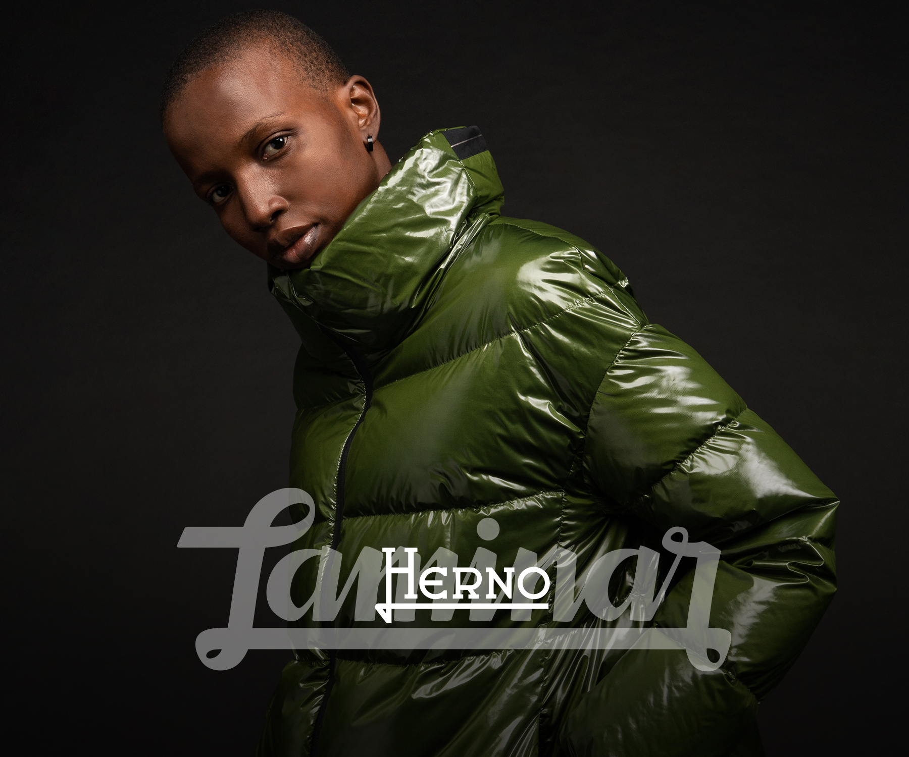 【HERNO】ラミナー グレイズド リップストップ ジャケット ラミナー グレーズド リップストップ オーバーサイズ ジャケット