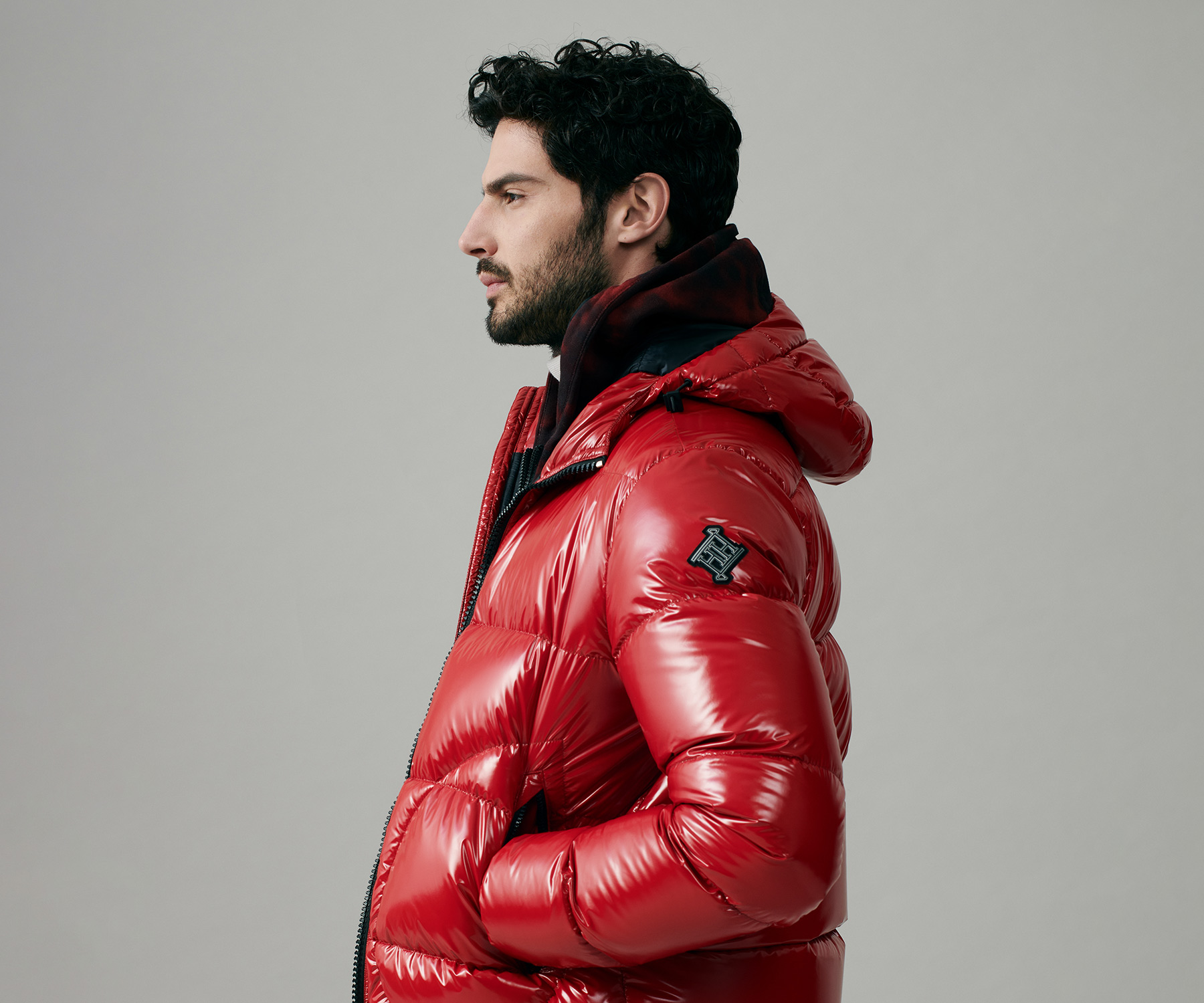 Herno leather sales jacket