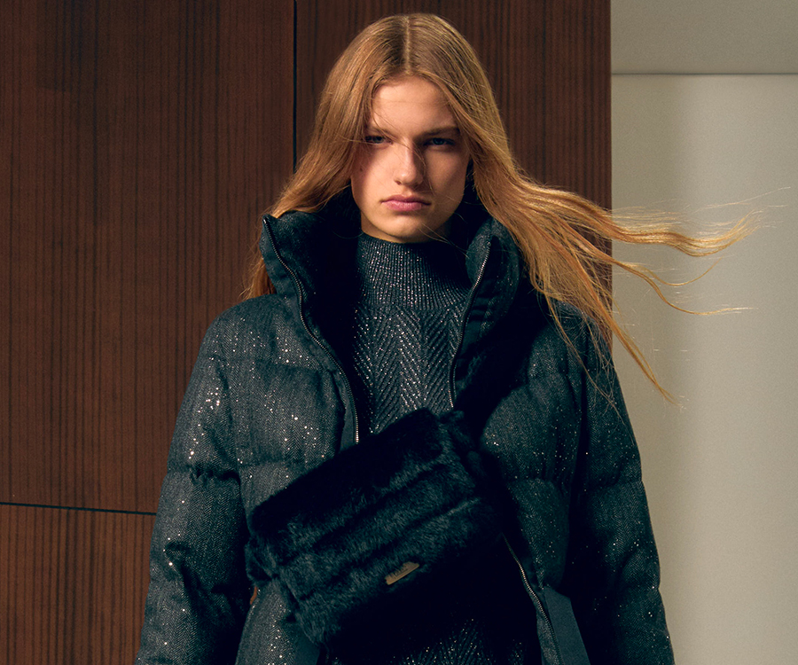 美品✨HERNO ツイード ナイロン ダウンコート チェック柄 紺 12A 2025年最新ヘルノ HERNO チェック柄の人気アイテム - メルカリ