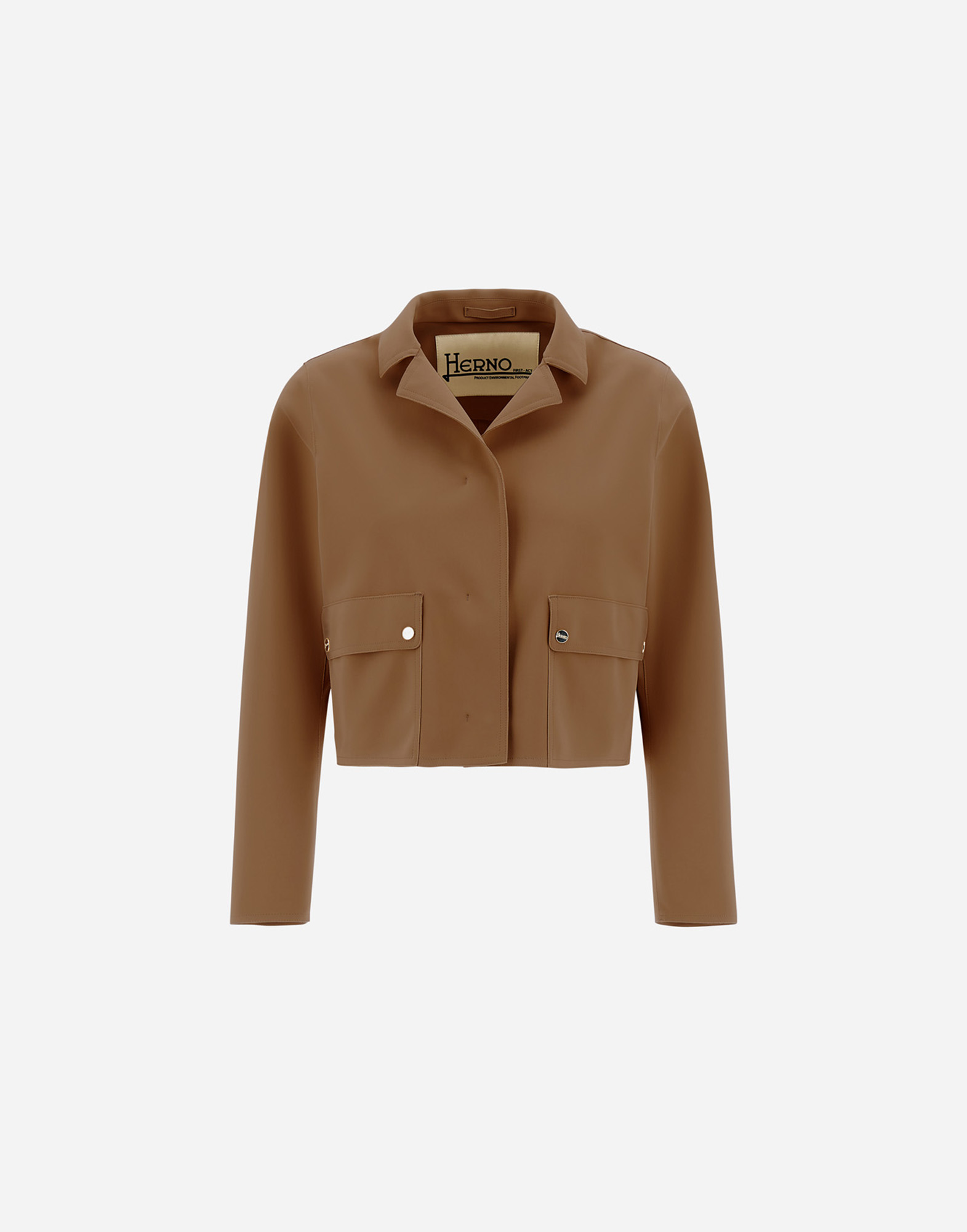 Herno First-act Pef Jacket In Camel