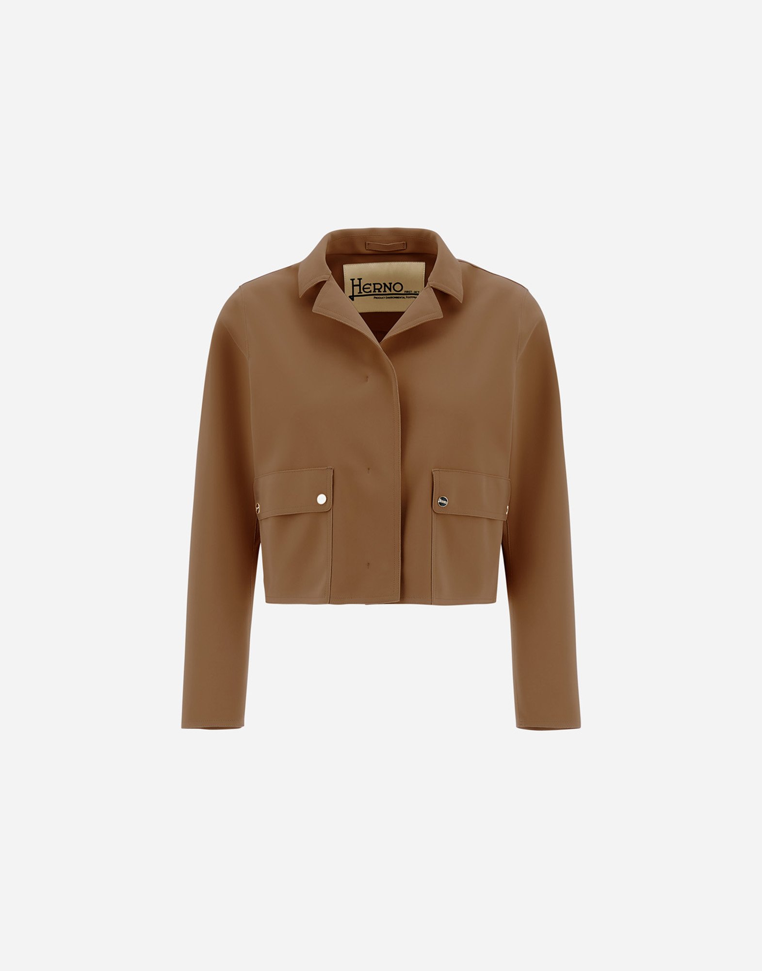 Herno First-act Pef Jacket In Camel