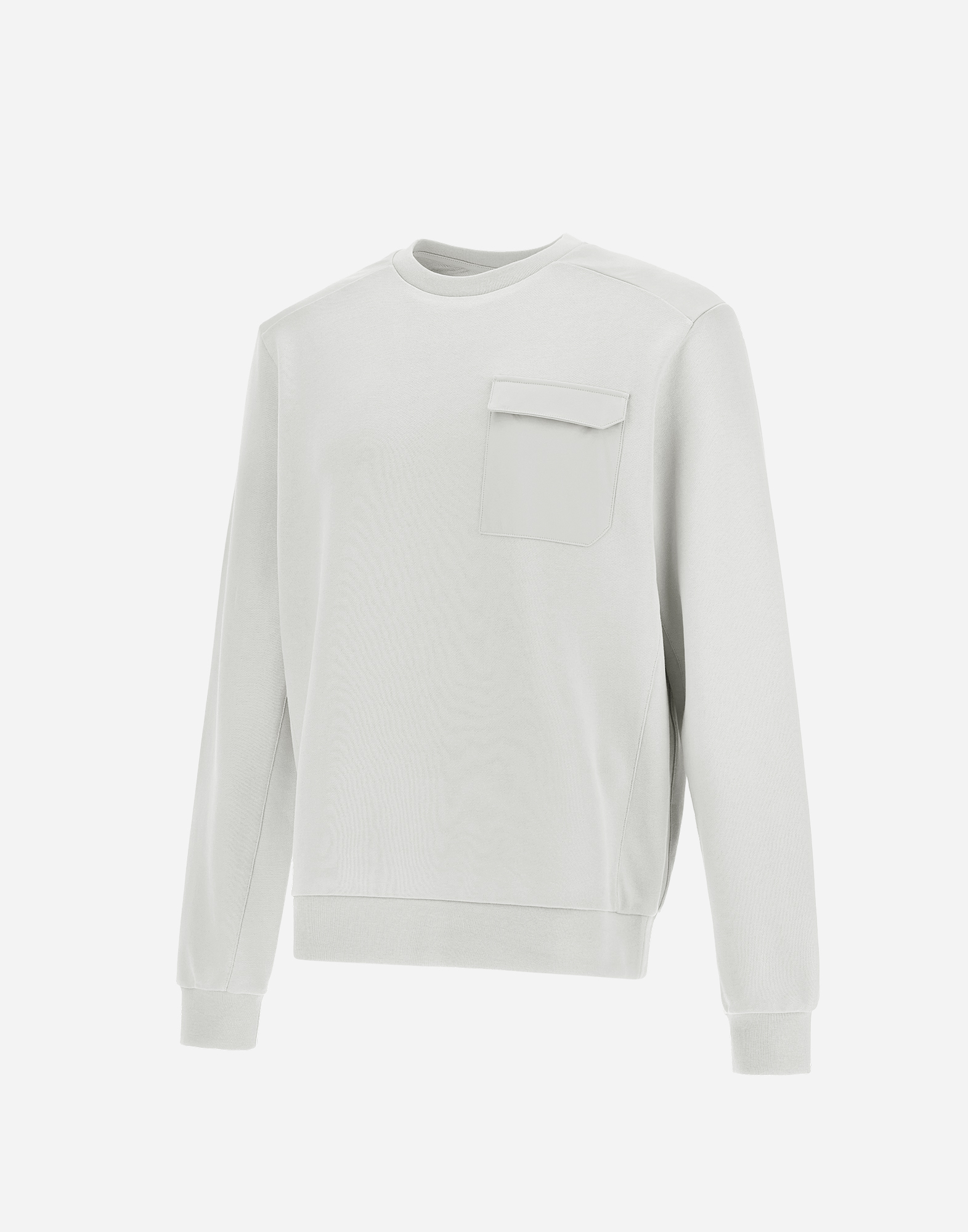 Herno Cotton Sweater And And Nylon Maestro Sweatshirt In Ice