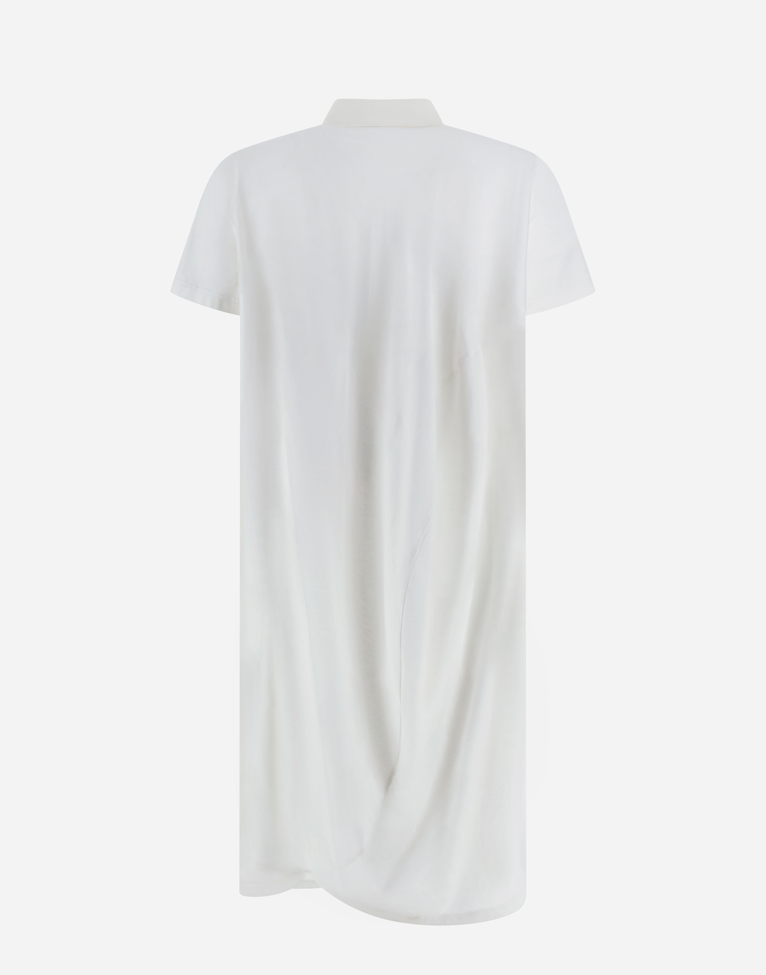 Herno Globe Polo In Eco Jersey In White