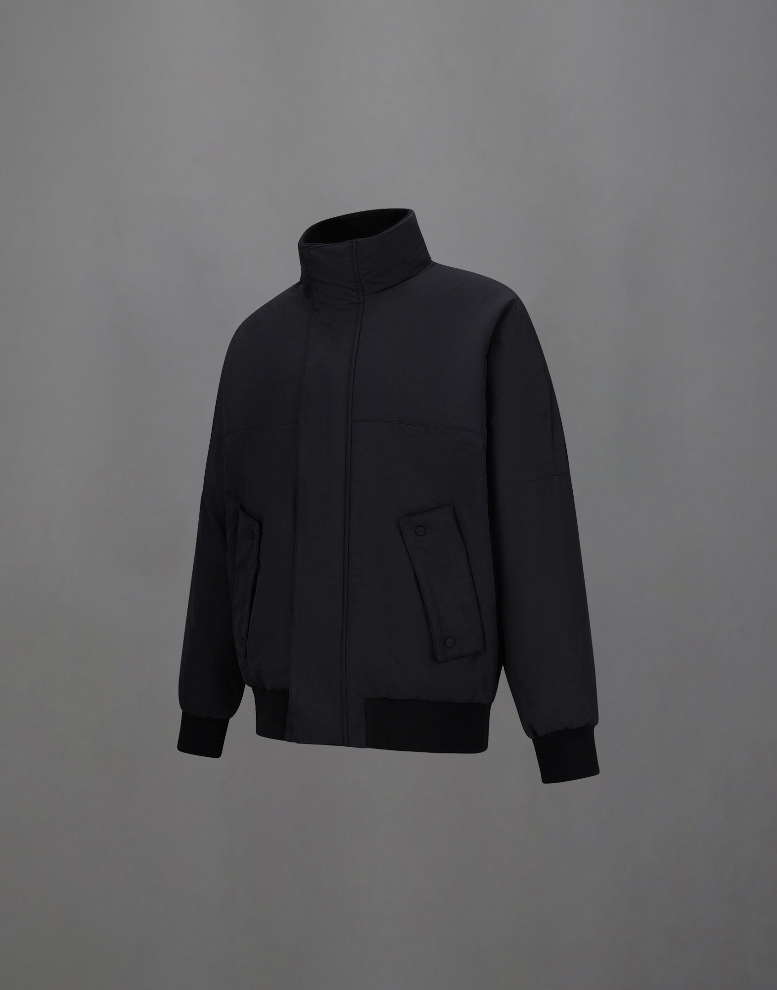Herno Laminar Bomber Jacket In Organic Tech In Black