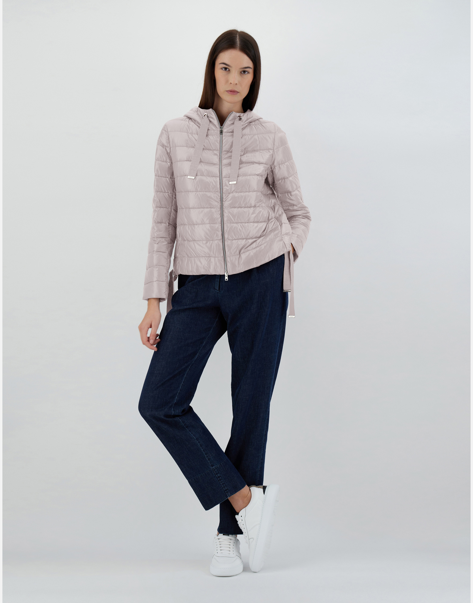 Herno Bomber Jacket In Nylon Ultralight In Chantilly