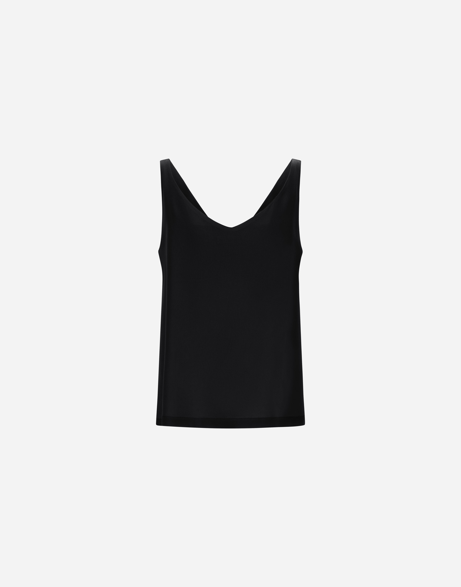 Herno Resort Top In Envers Satin In Black