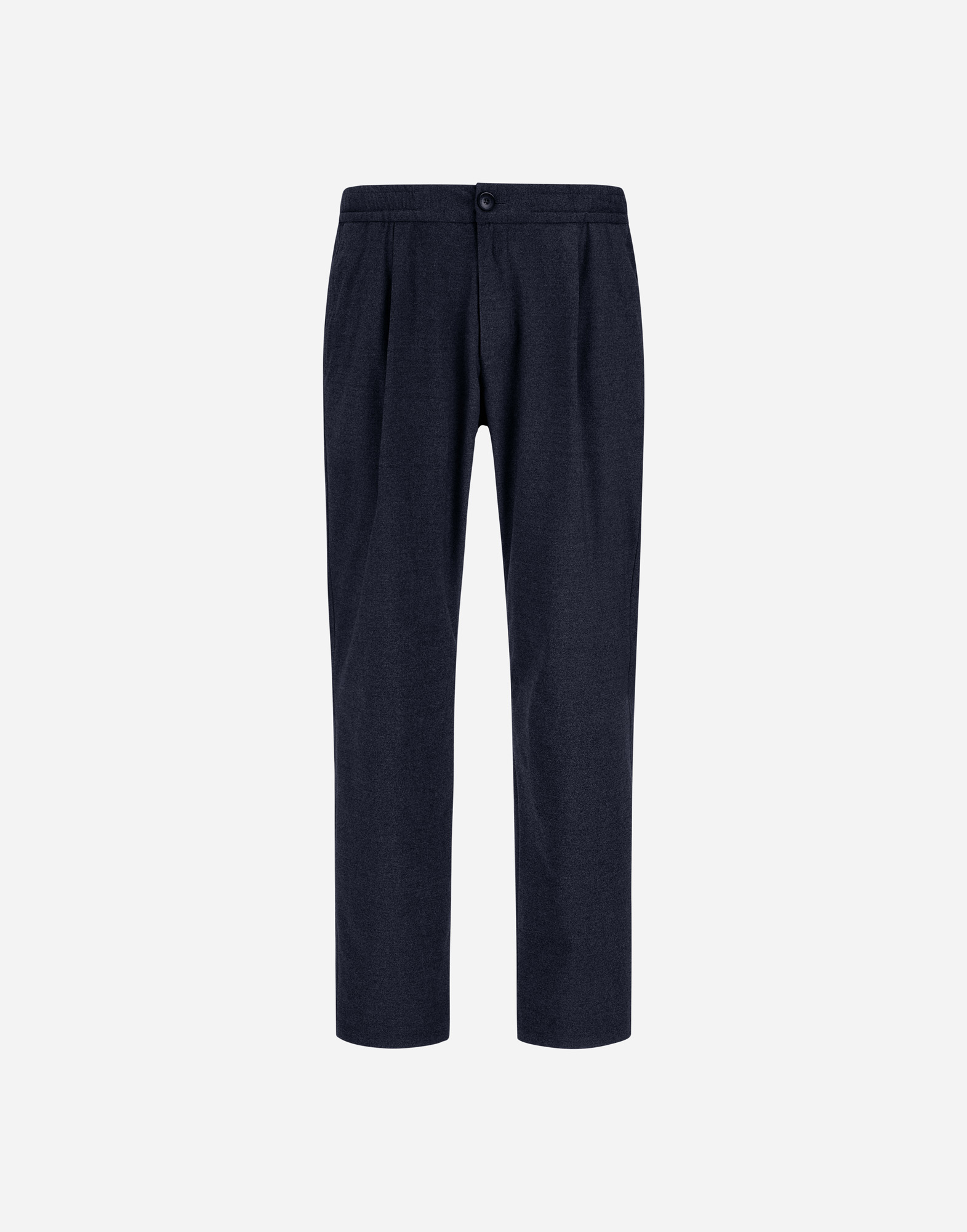 Herno Resort Trousers In Melange Suede Effect