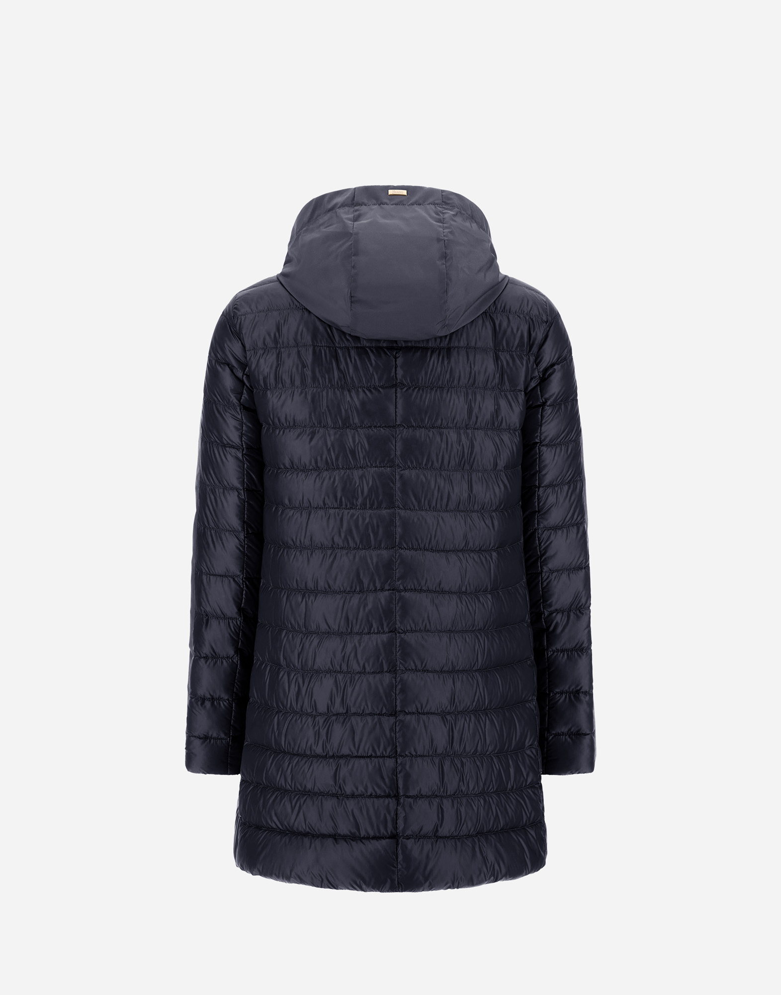 Herno A-shape Jacket In Nylon Ultralight And Techno Taffeta In Blu Navy