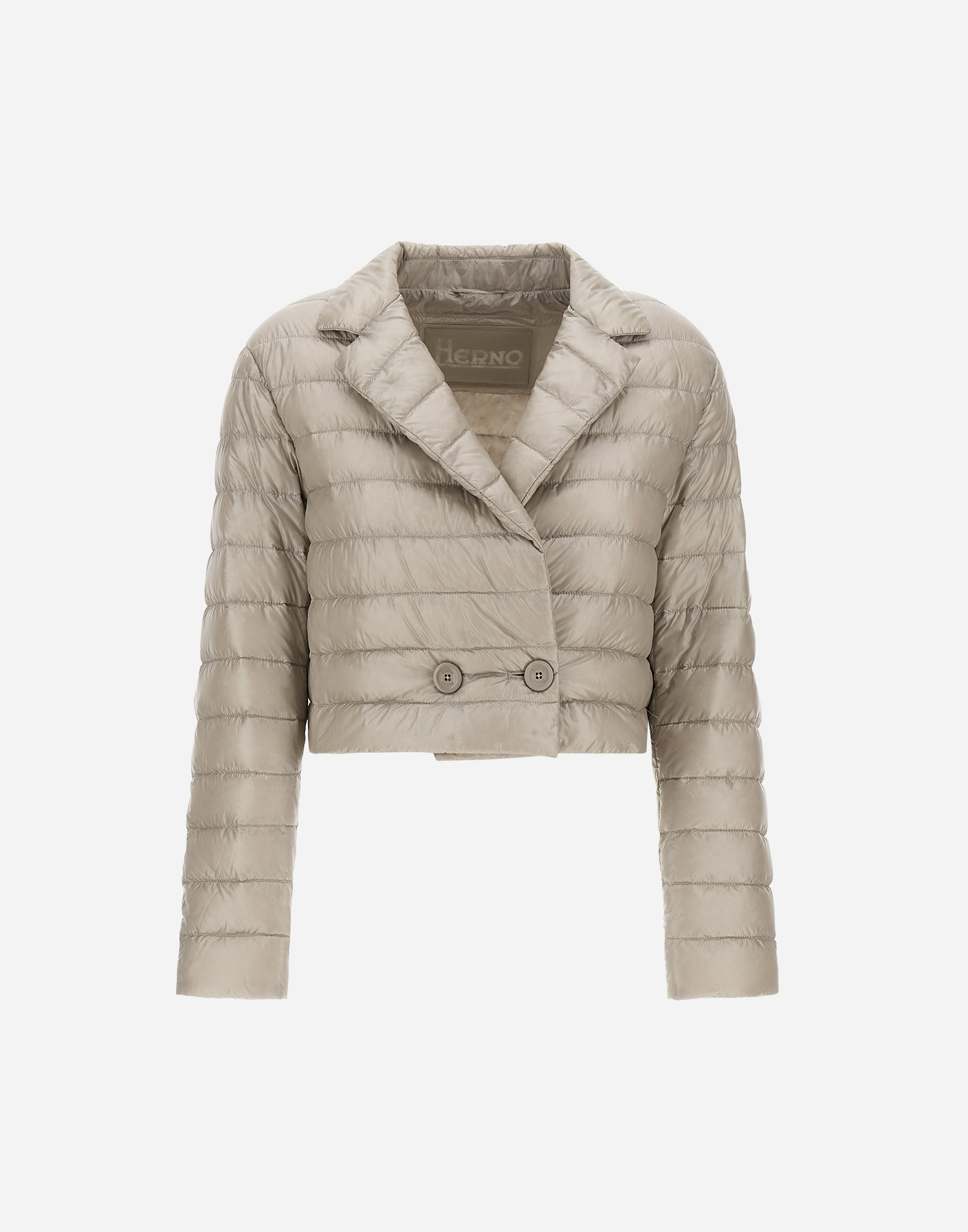 Herno Double-breasted Blazer In Nylon Ultralight In Chantilly