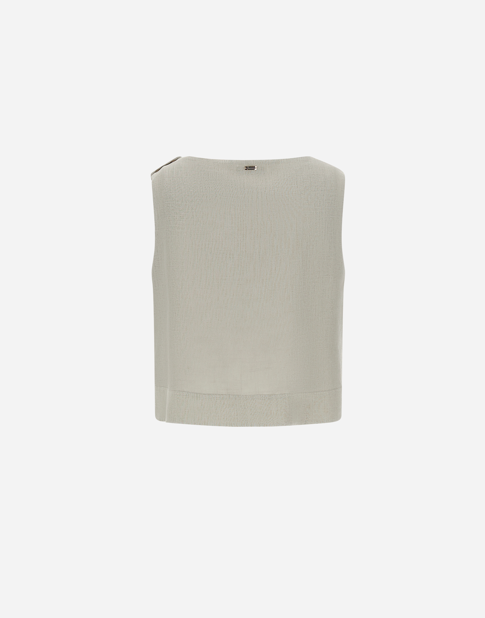 Herno Linen-blend Top In Chantilly