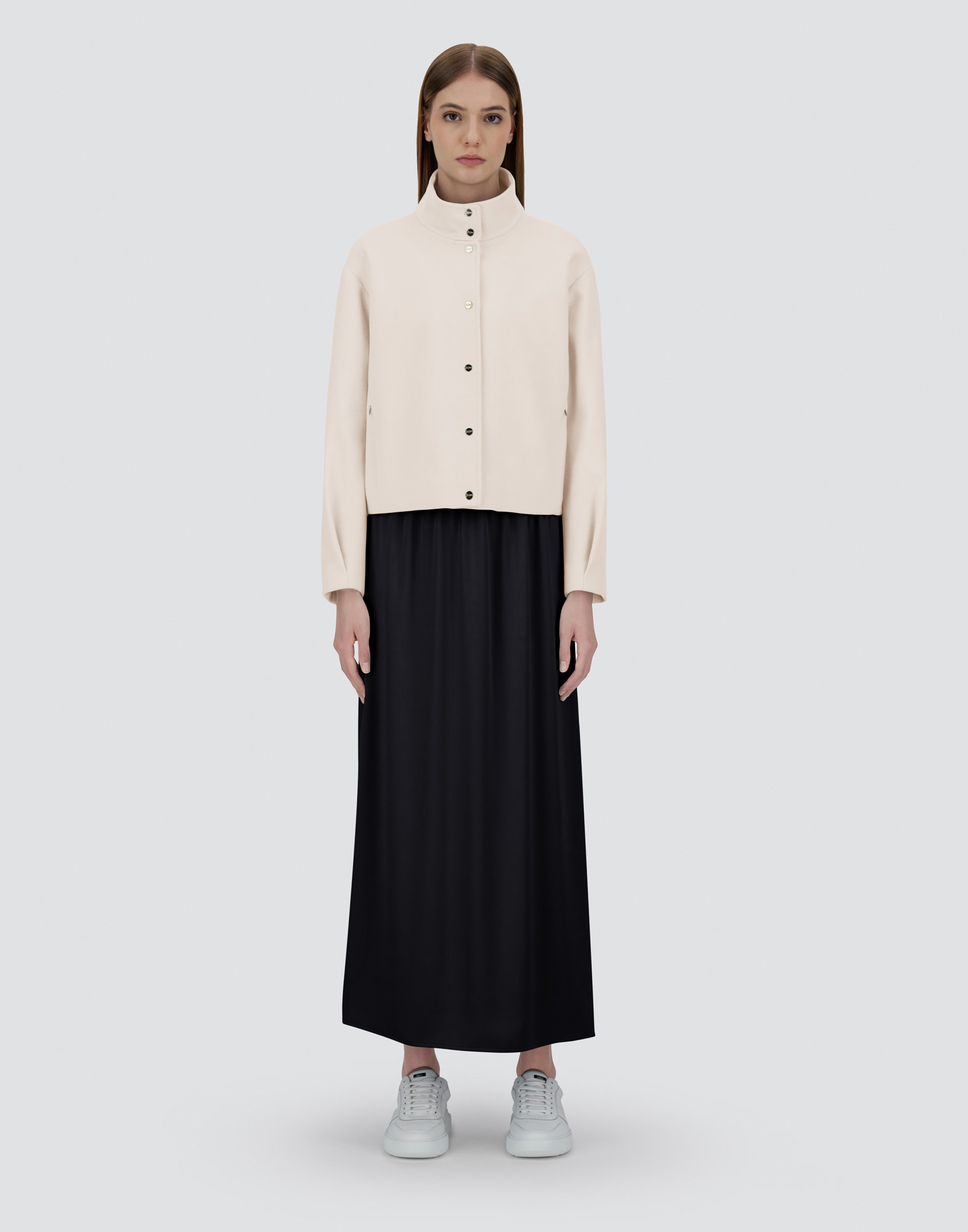 Herno Last Cold Wool Jacket In Cream