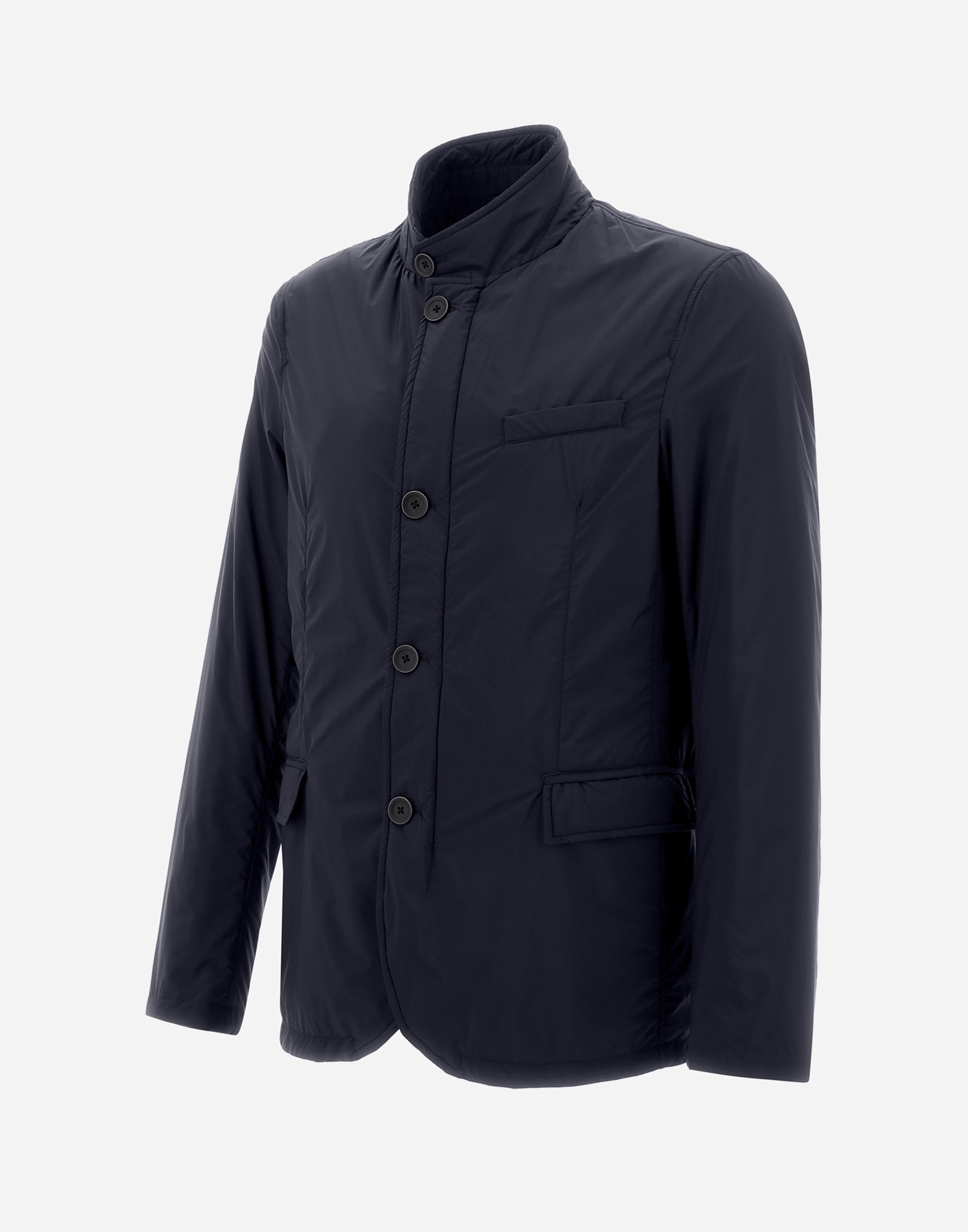 Shop Herno Ecoage Blazer In New Blue