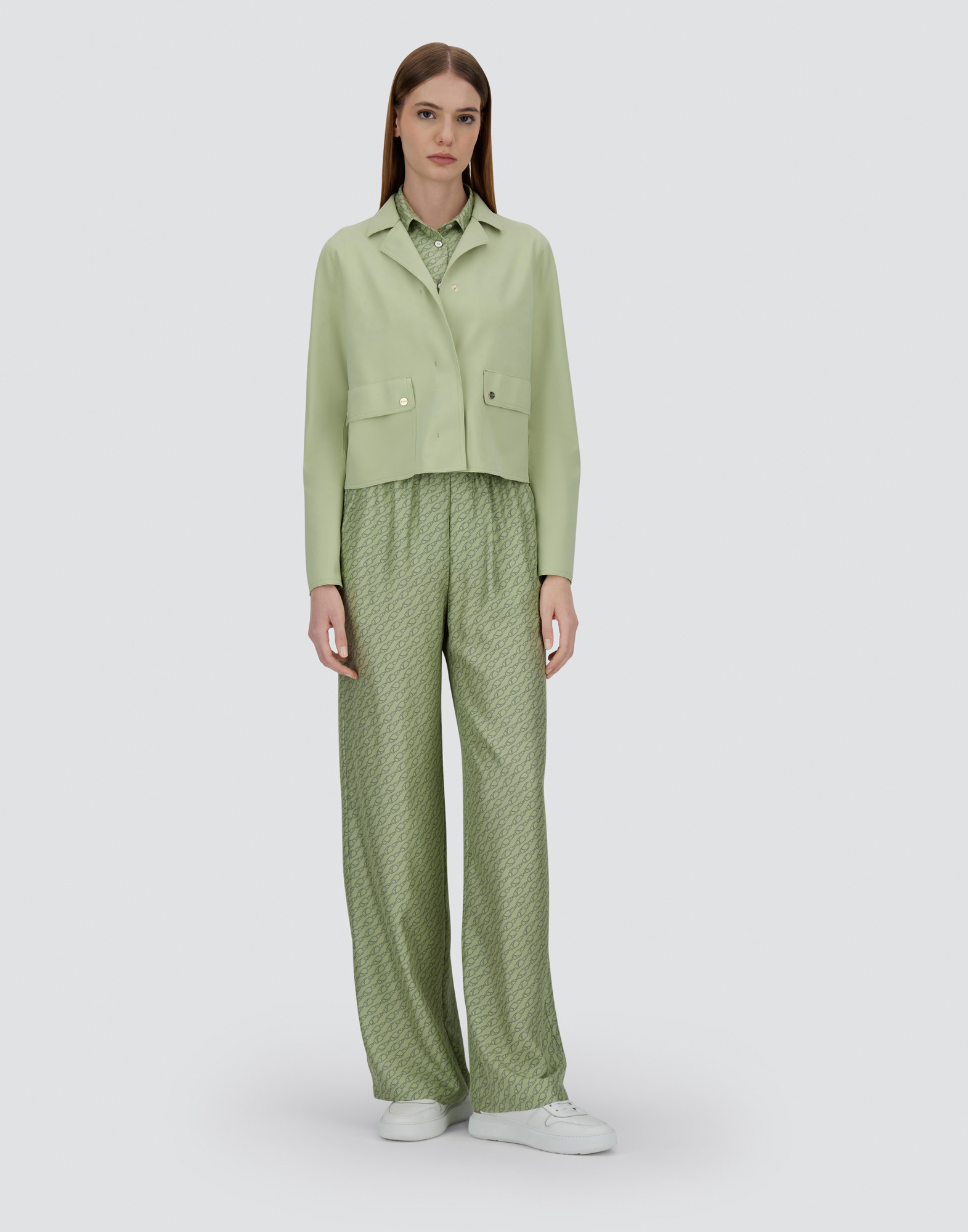 Herno First-act Pef Jacket In Light Green