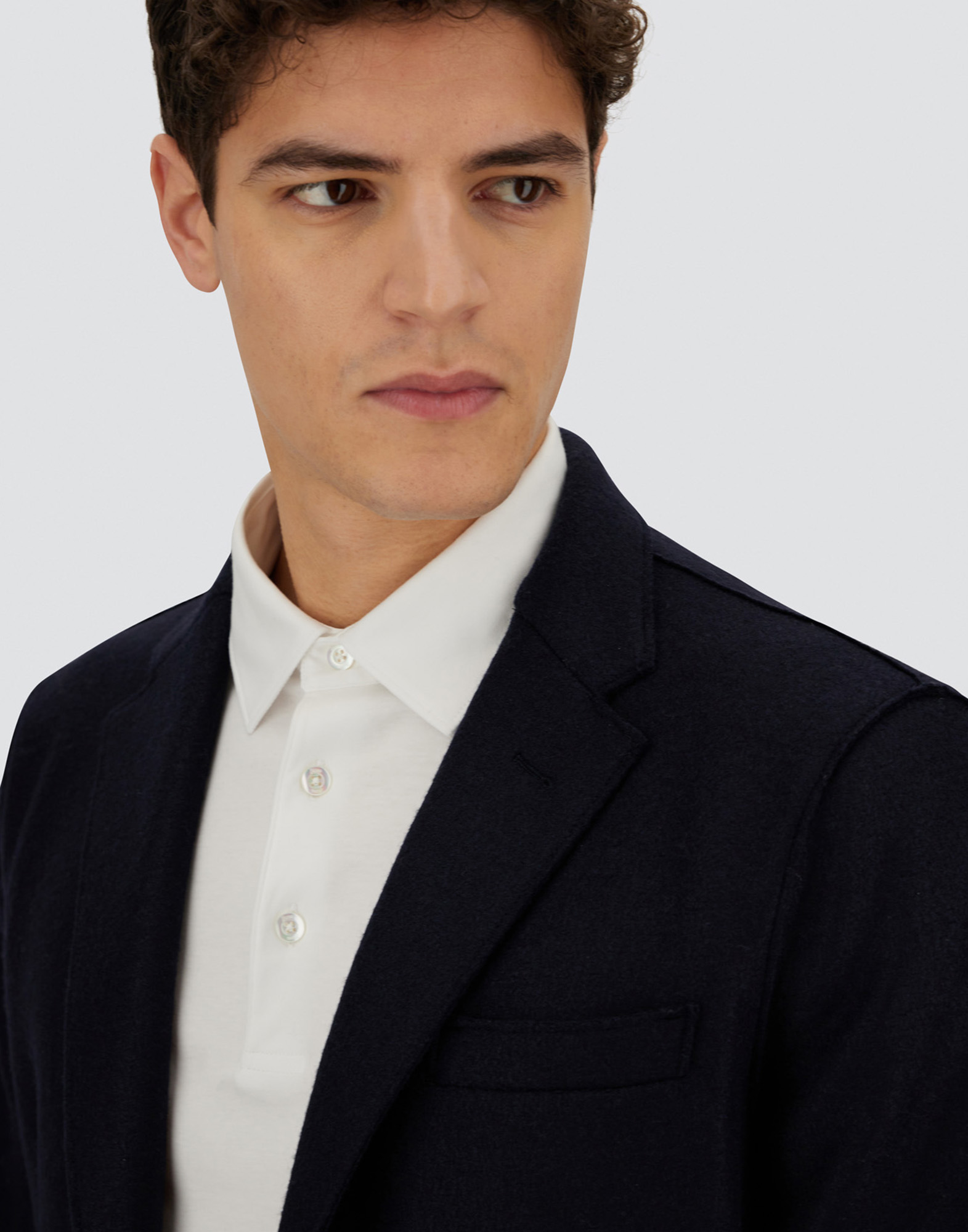 Herno Resort Blazer In Felted Wool