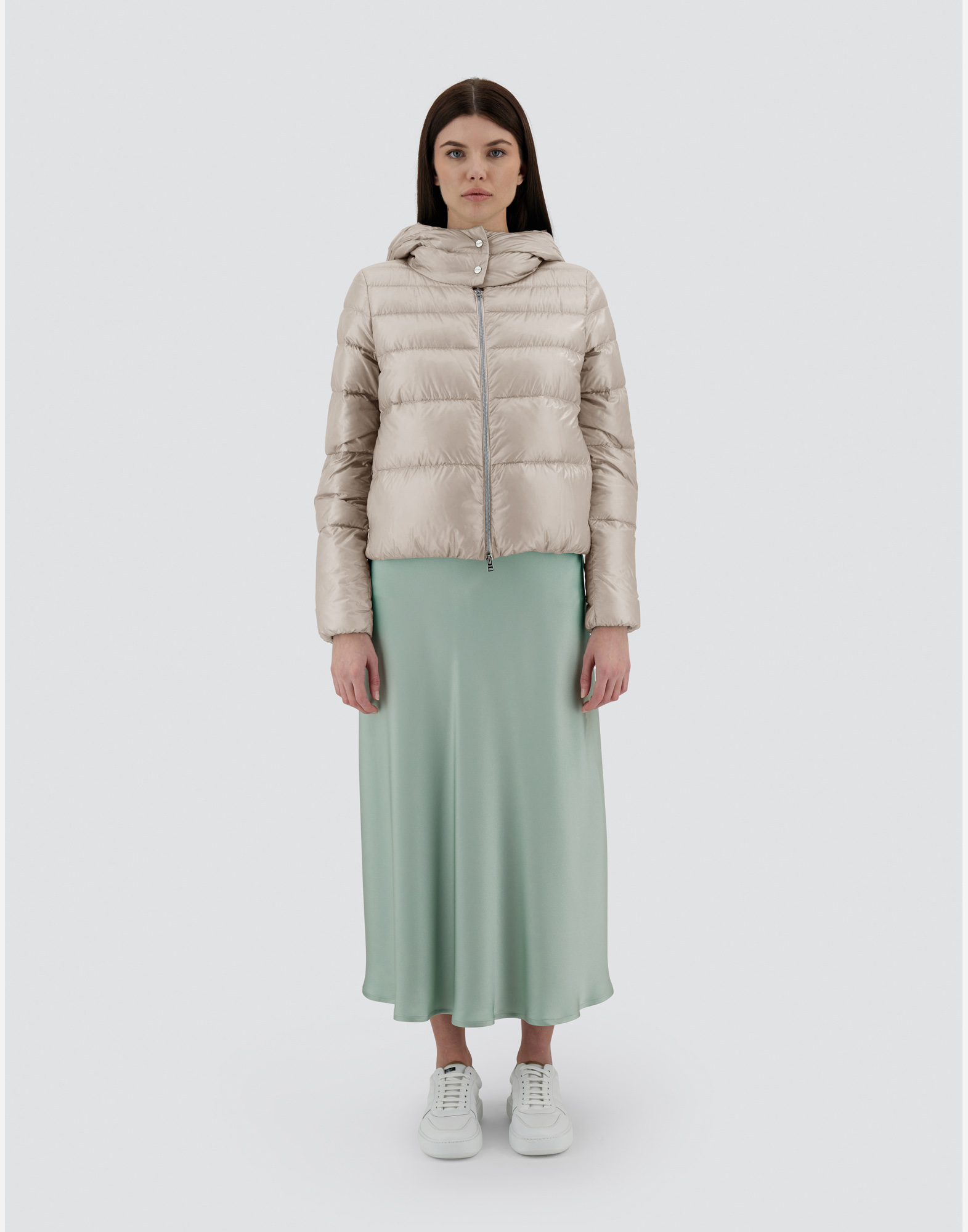 Herno Resort Bomber Jacket In Nylon Ultralight In Chantilly