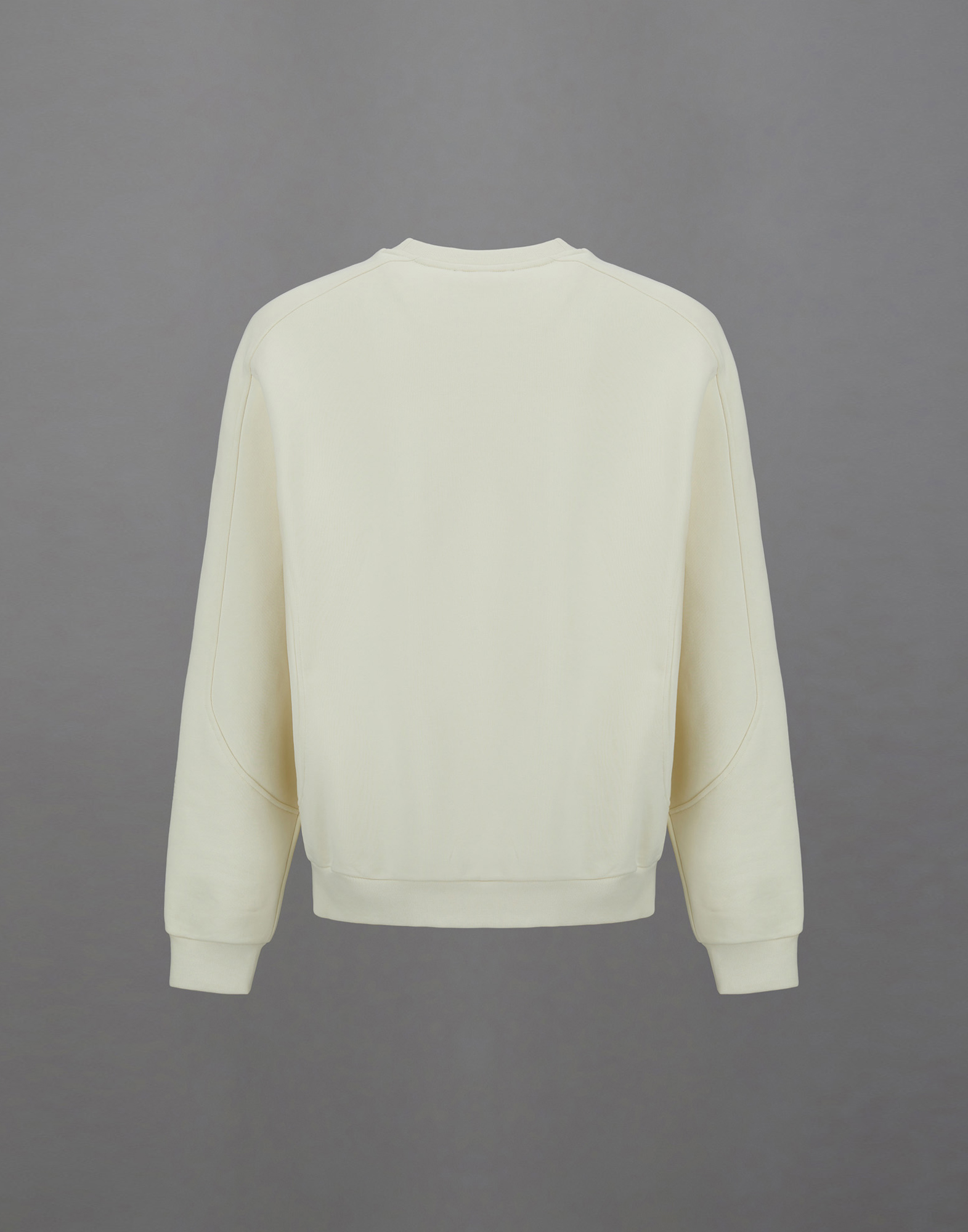 Herno Laminar Sweatshirt In Heavy Cotton In Cream