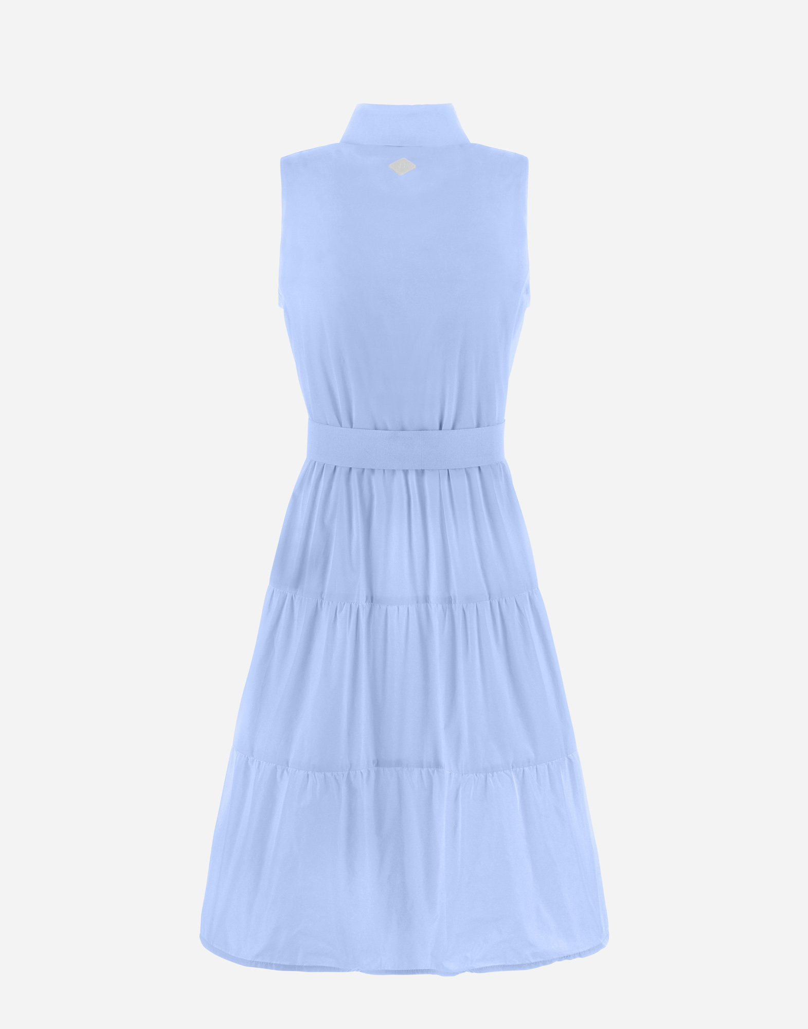 Herno Cotton/monogram/techno Taffeta' ドレス In Light Blue