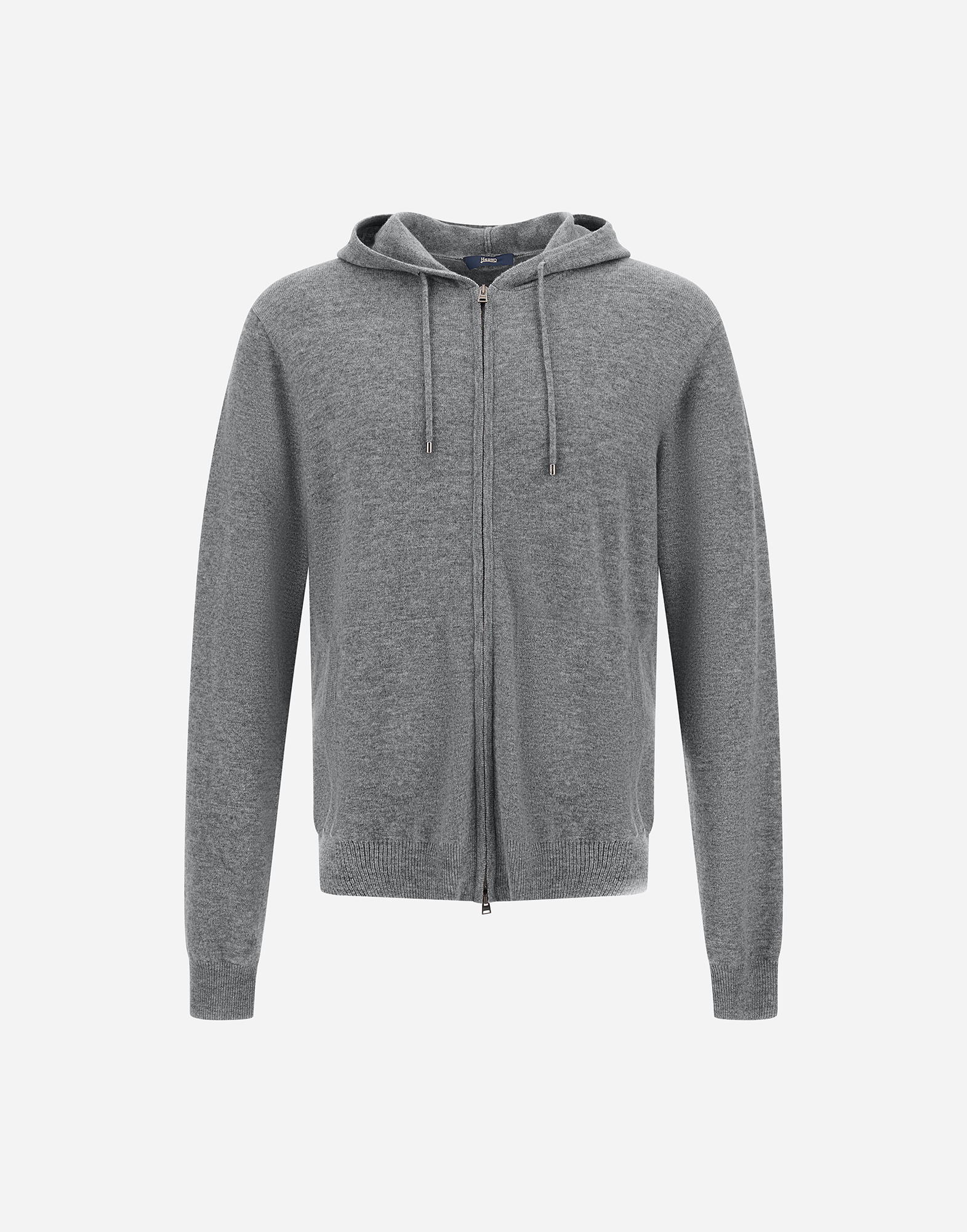 Herno Immense Wool Cashmere Sweatshirt In Grey