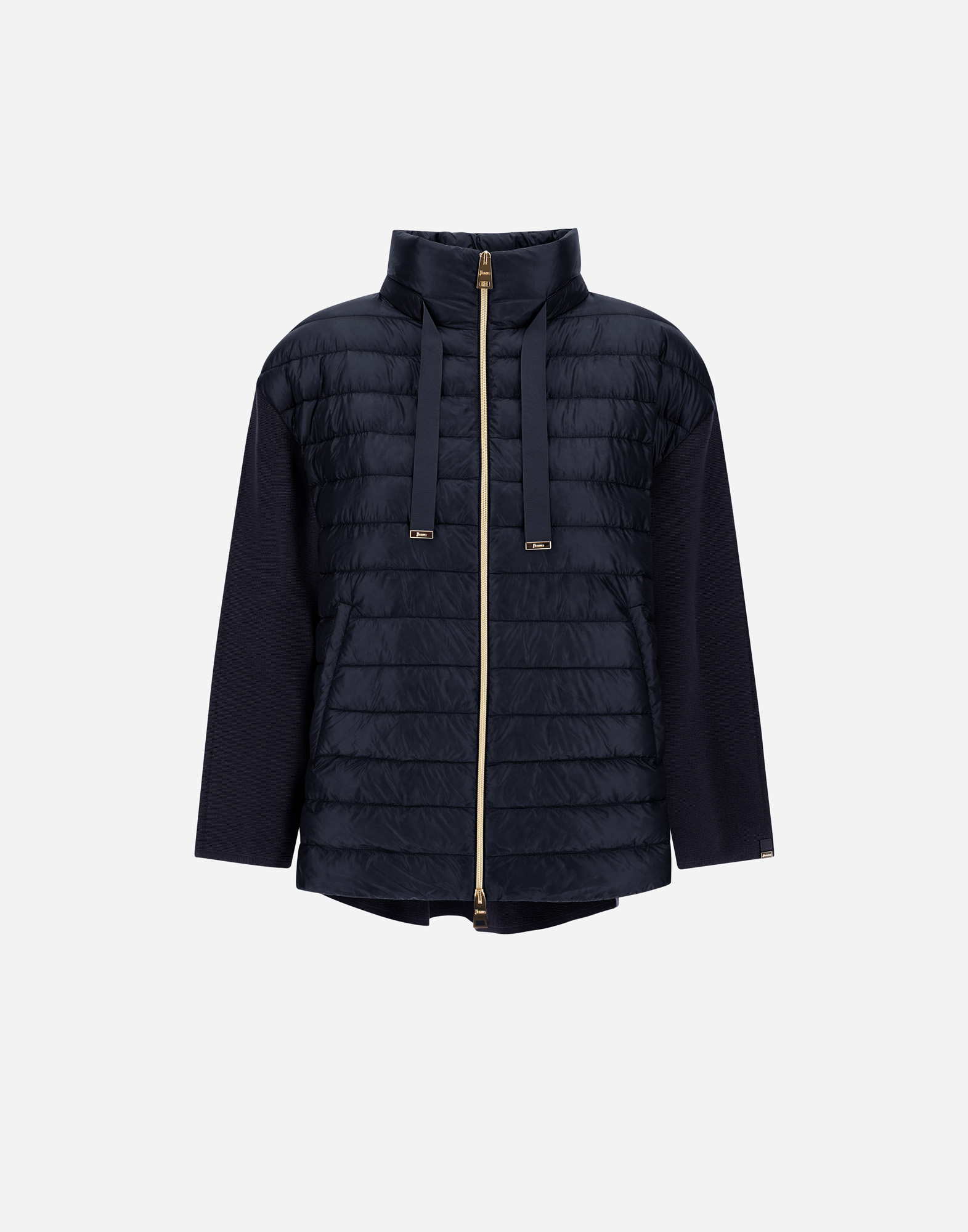 Herno Jacket In Eternal Cotton And Nylon Ultralight In Blu Navy