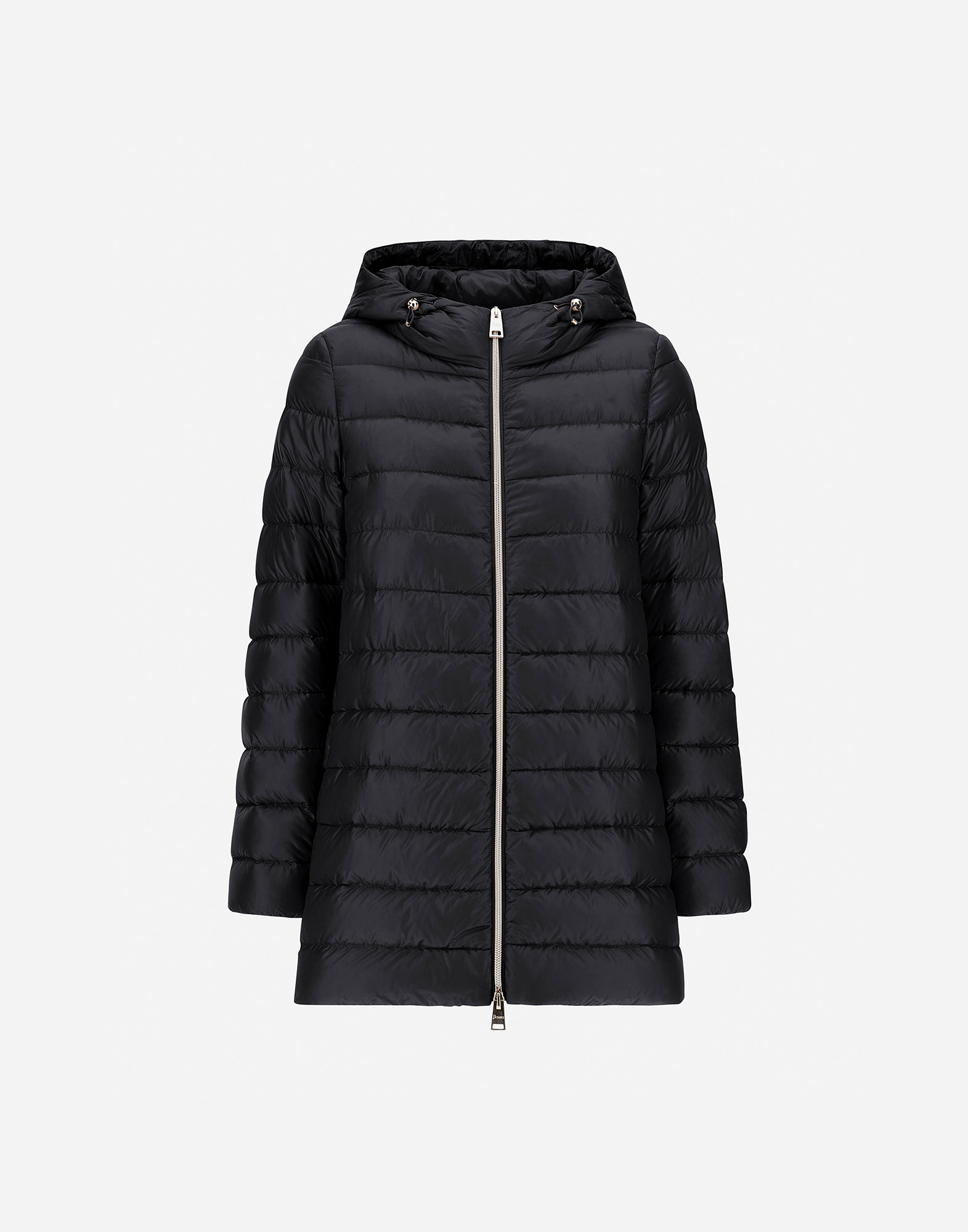 Herno Resort A-shape Jacket In Nylon Ultralight In Black