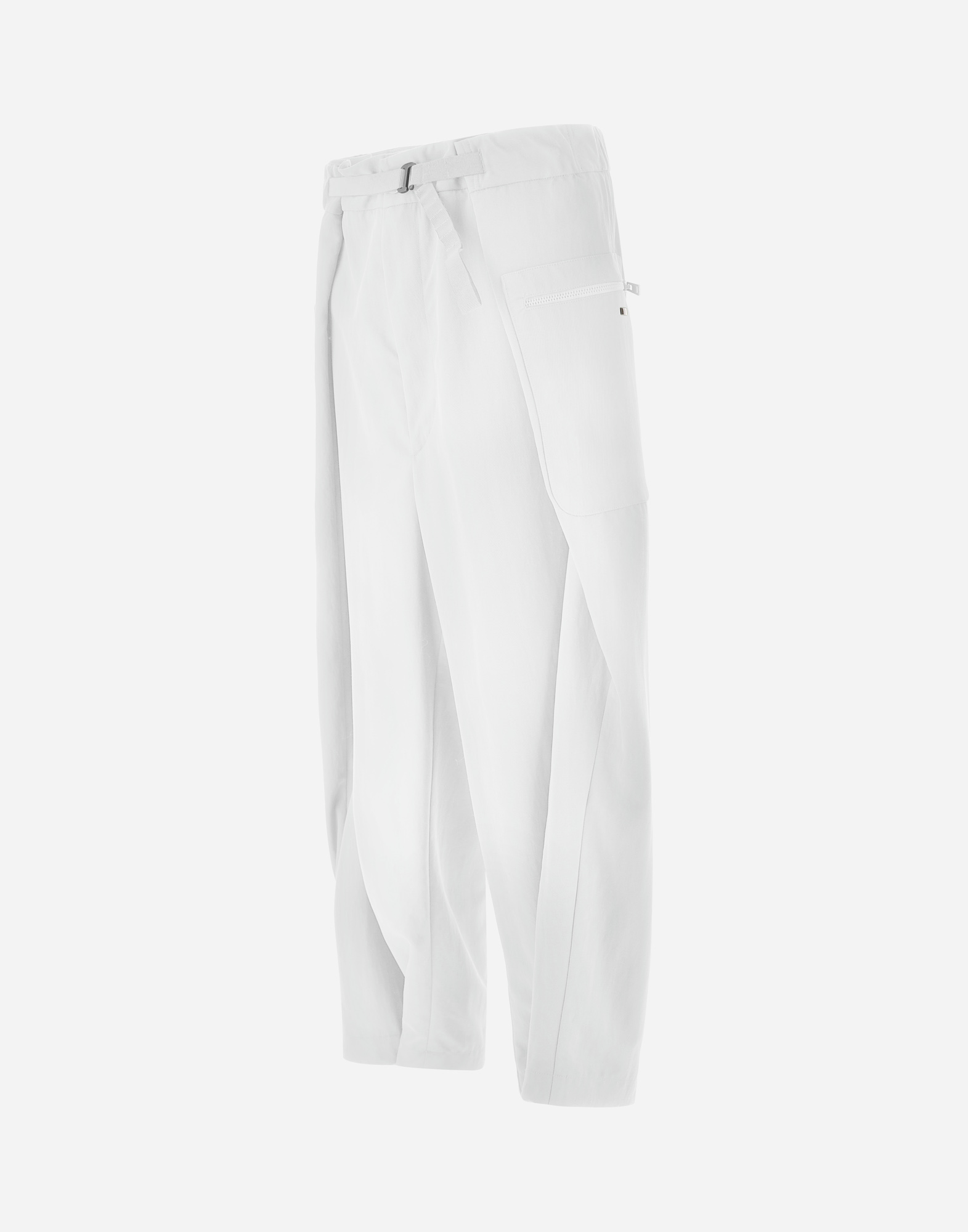 Herno Globe Trousers In Recycled Nylon Twill In White
