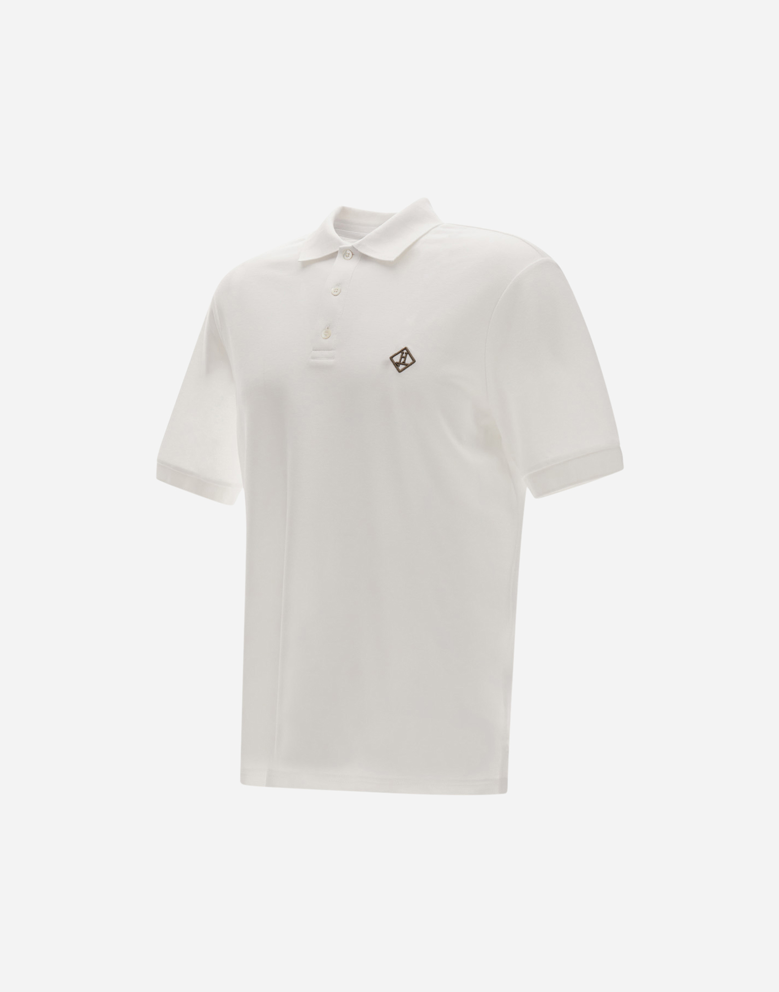 Herno Cotton Polo Shirt With Logo In White