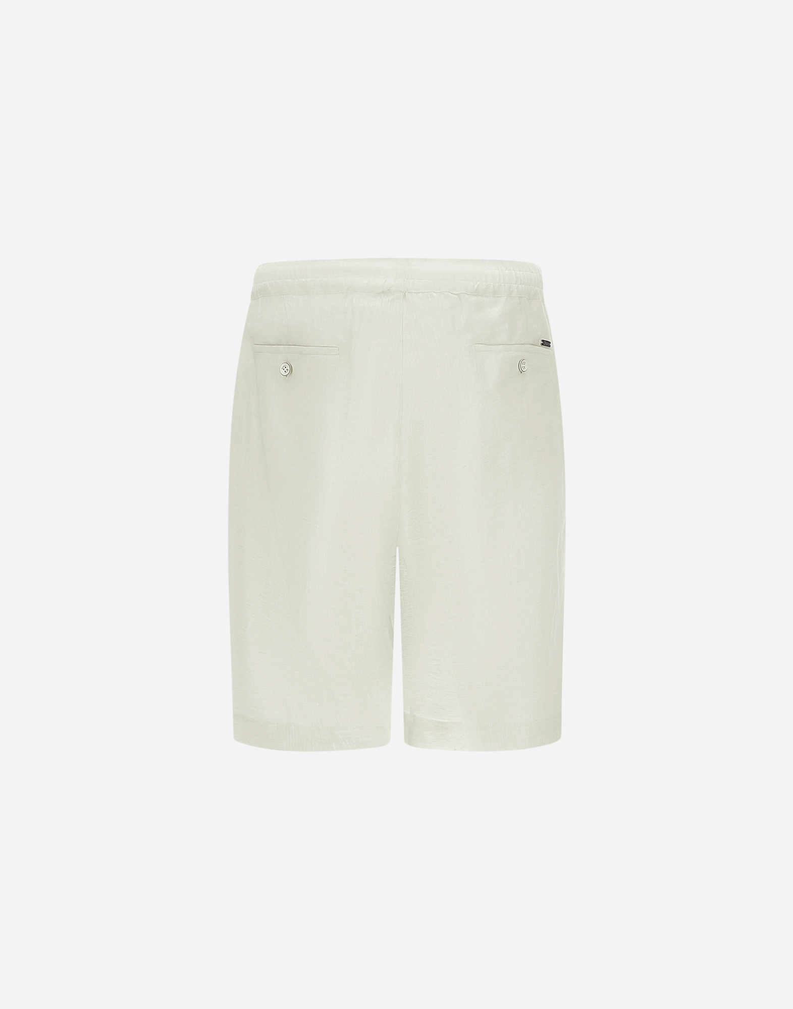 Herno Summer Linen Shorts In Chantilly
