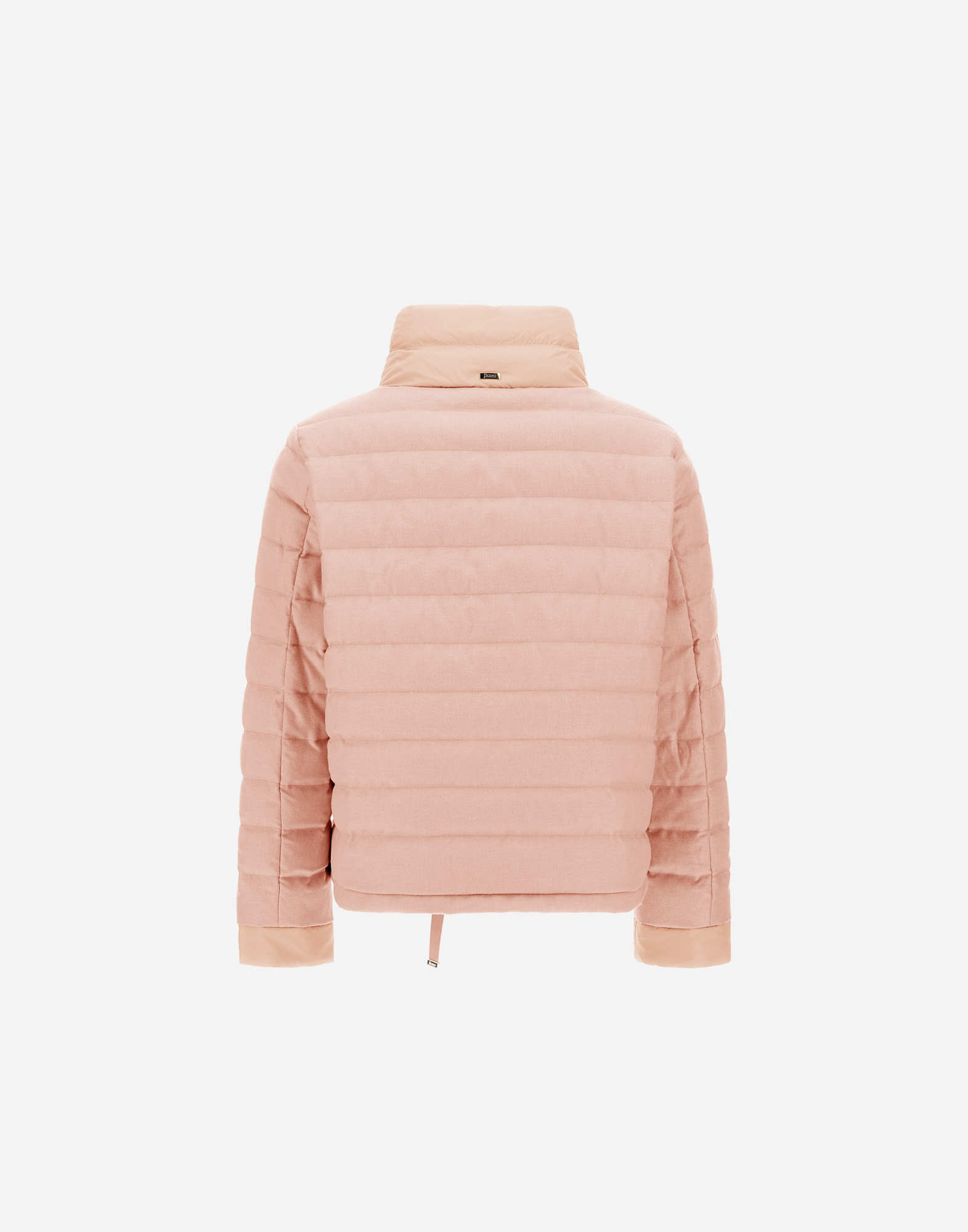 Herno Jacket In Cashmere, Silk And Ecoage In Light Pink