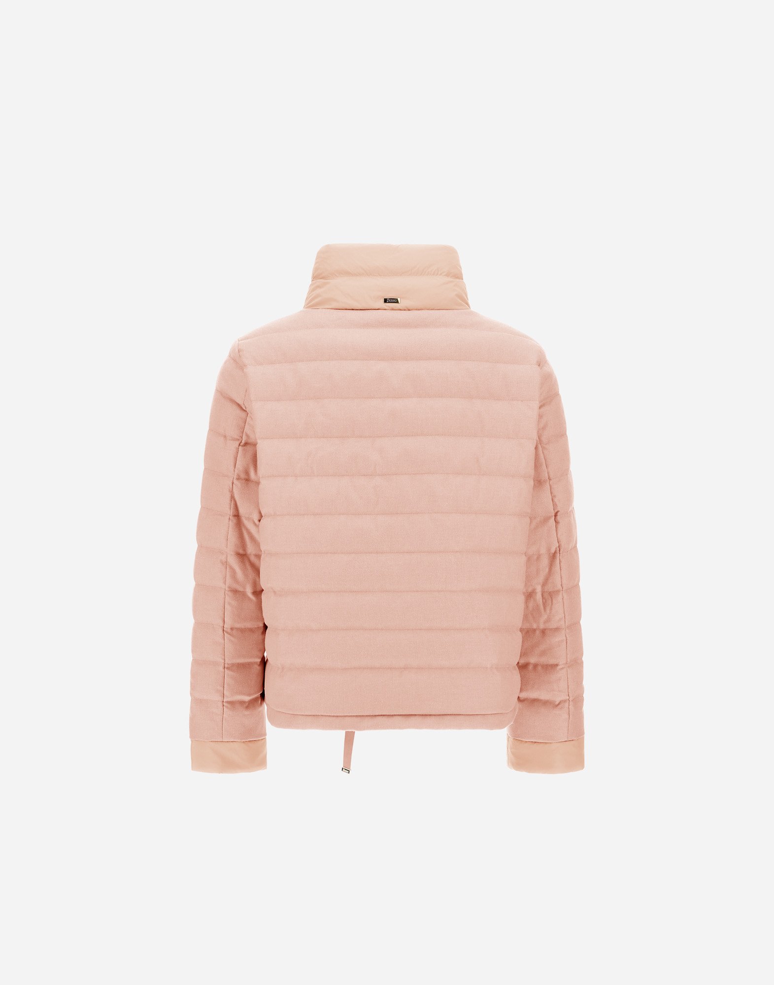 Herno Jacket In Cashmere, Silk And Ecoage In Light Pink