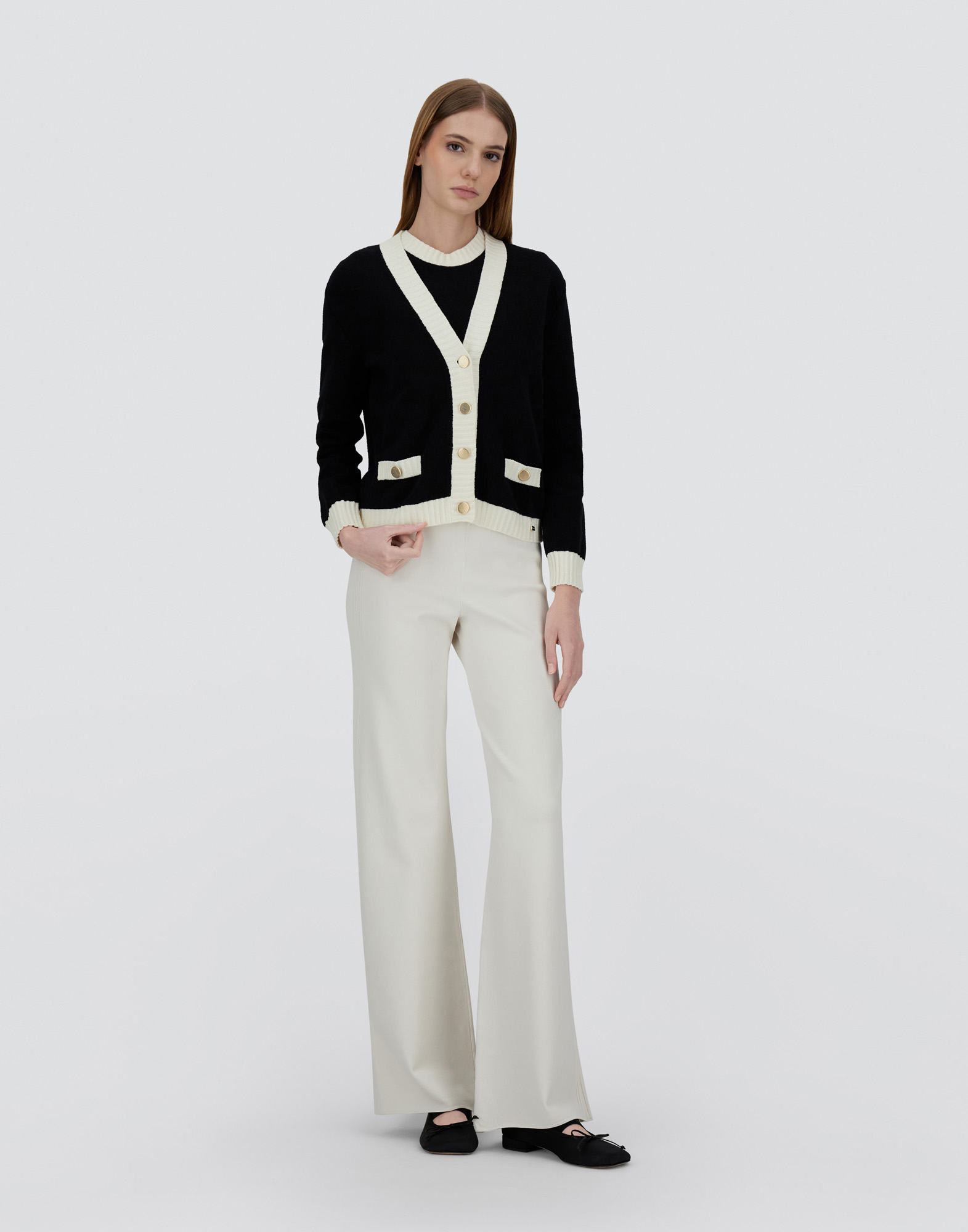 Herno Knit Cardigan In Black