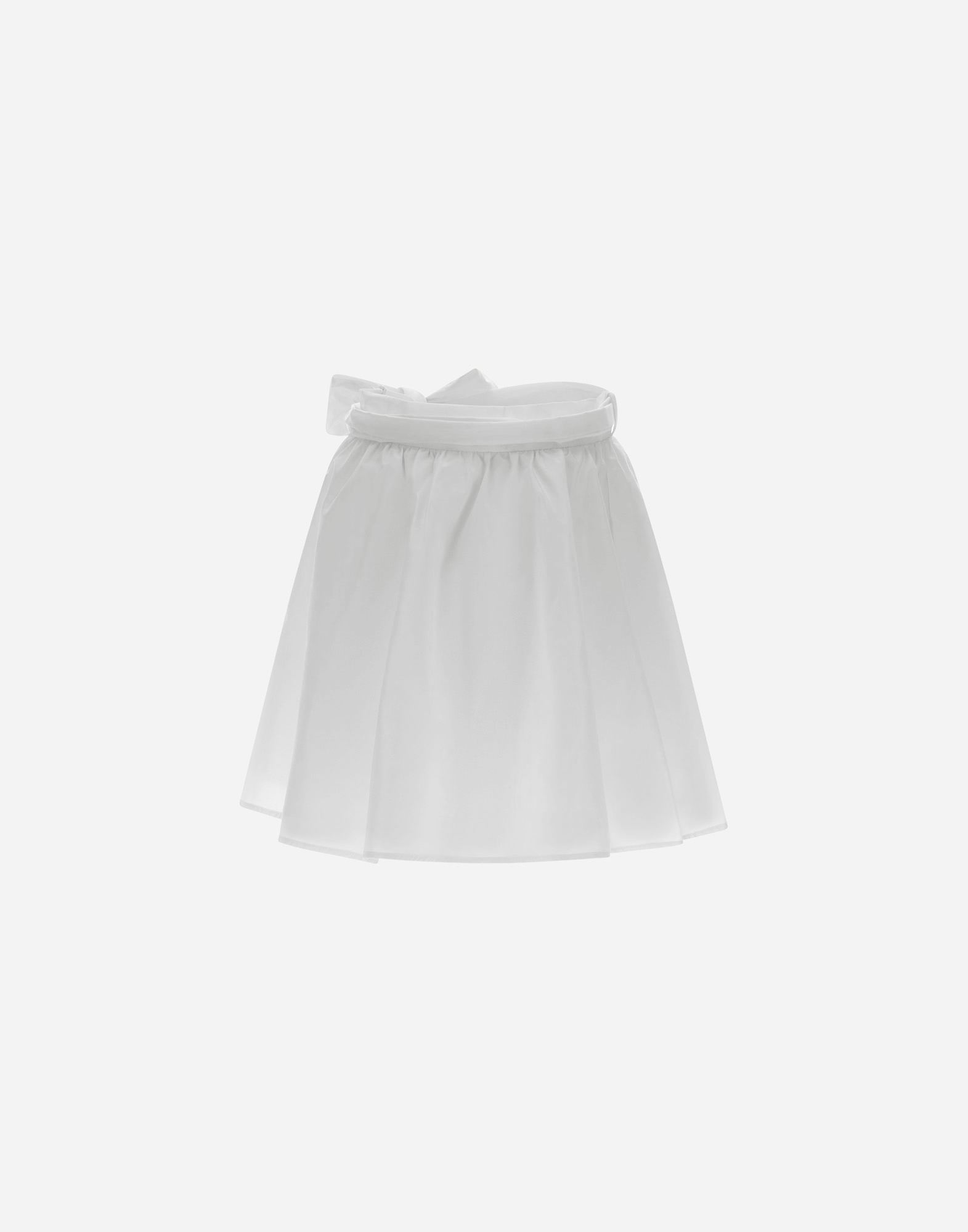 Herno New Techno Taffeta Skirt In White