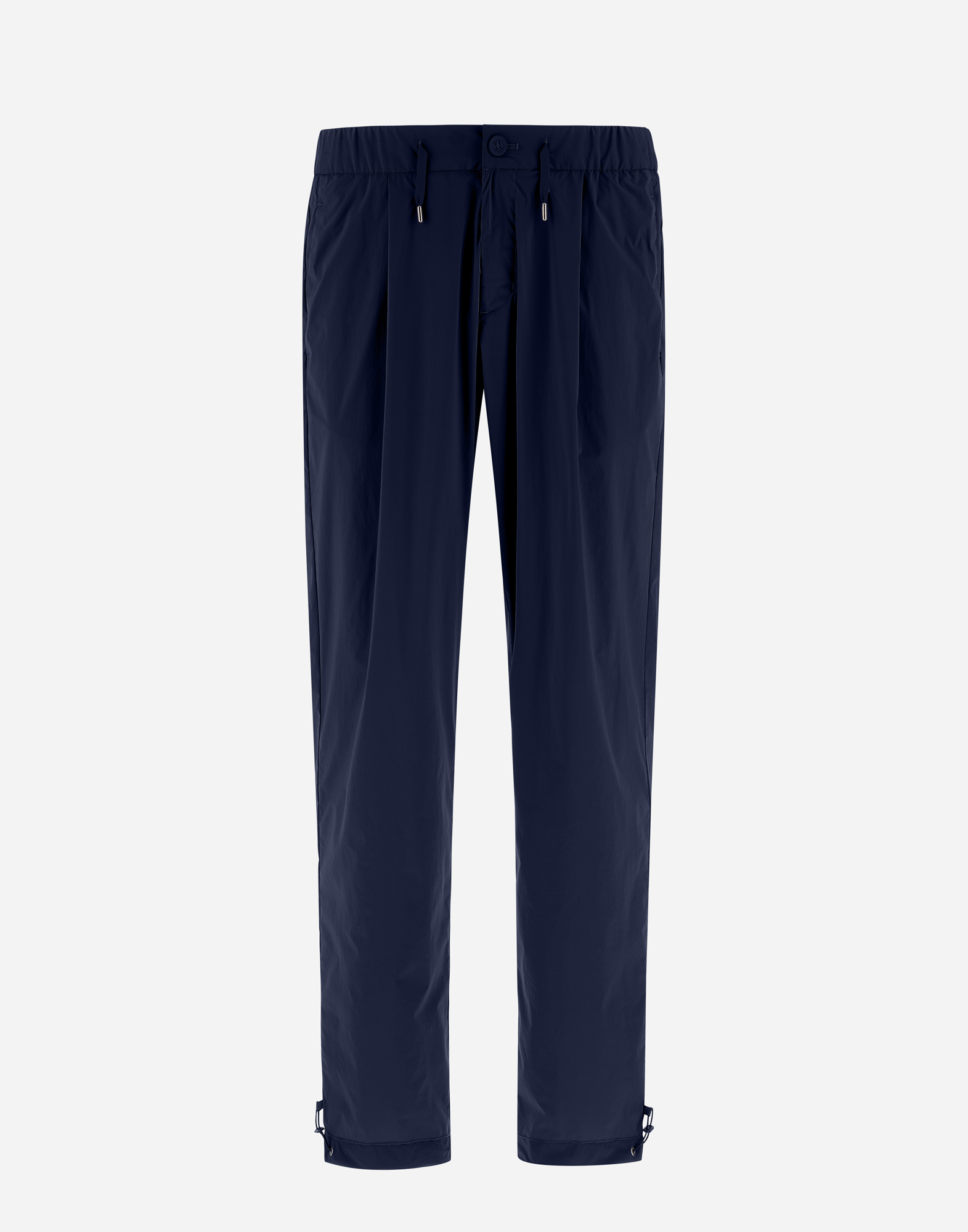 Herno Resort Trousers In Light Nylon Stretch In Blue