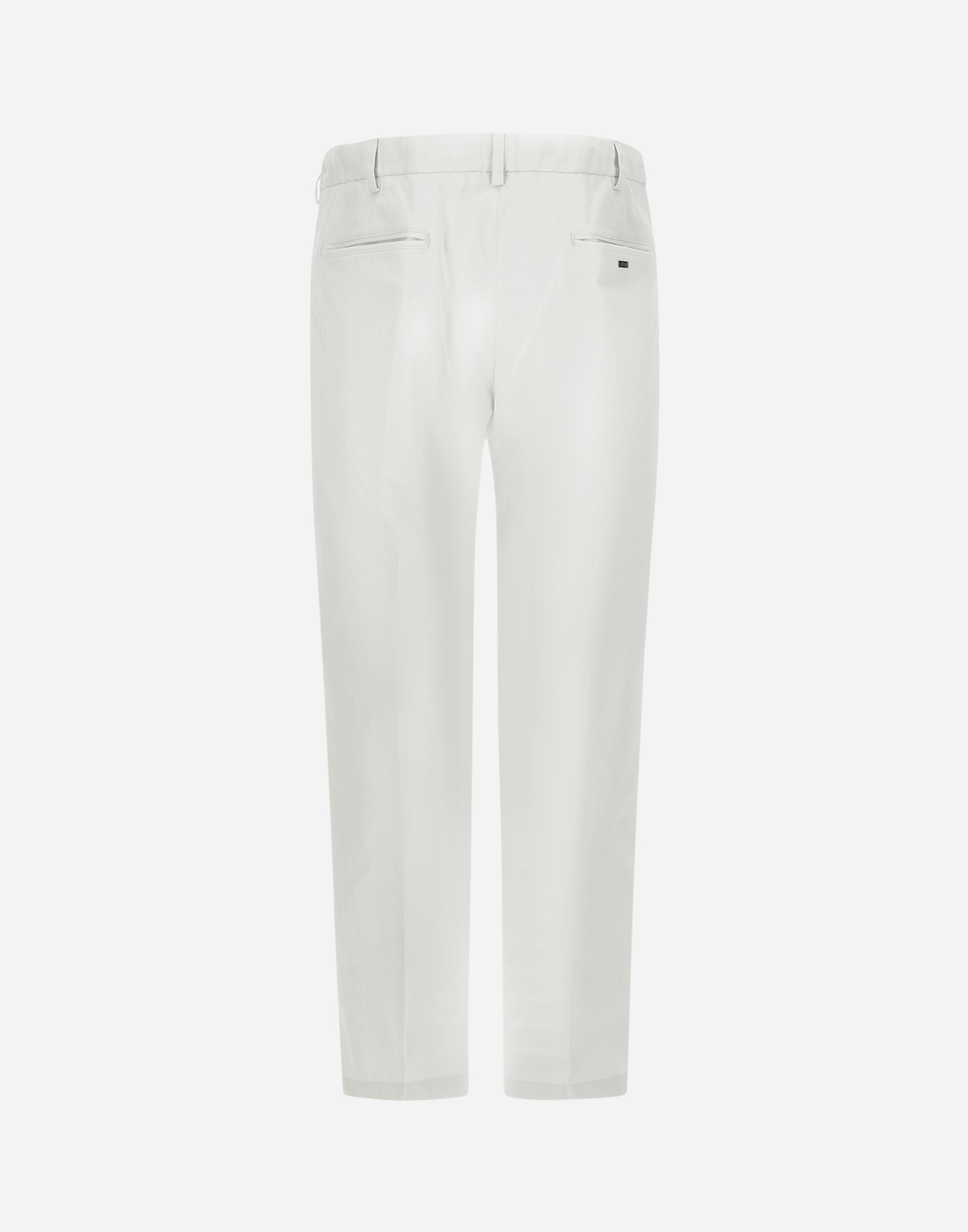 Herno Cotton Feel Trousers With Drawstring In Natural
