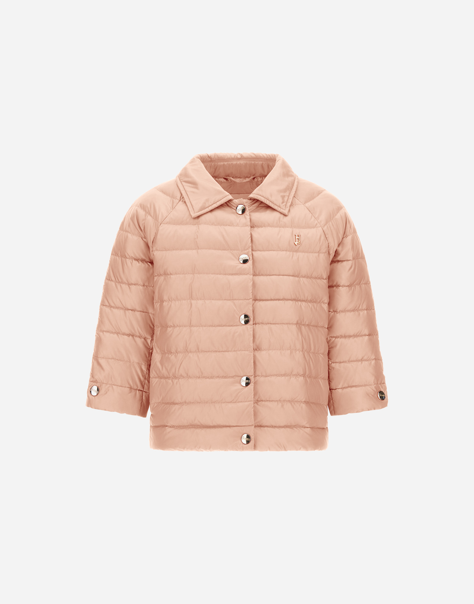 Herno Cape In Nylon Ultralight In Light Pink