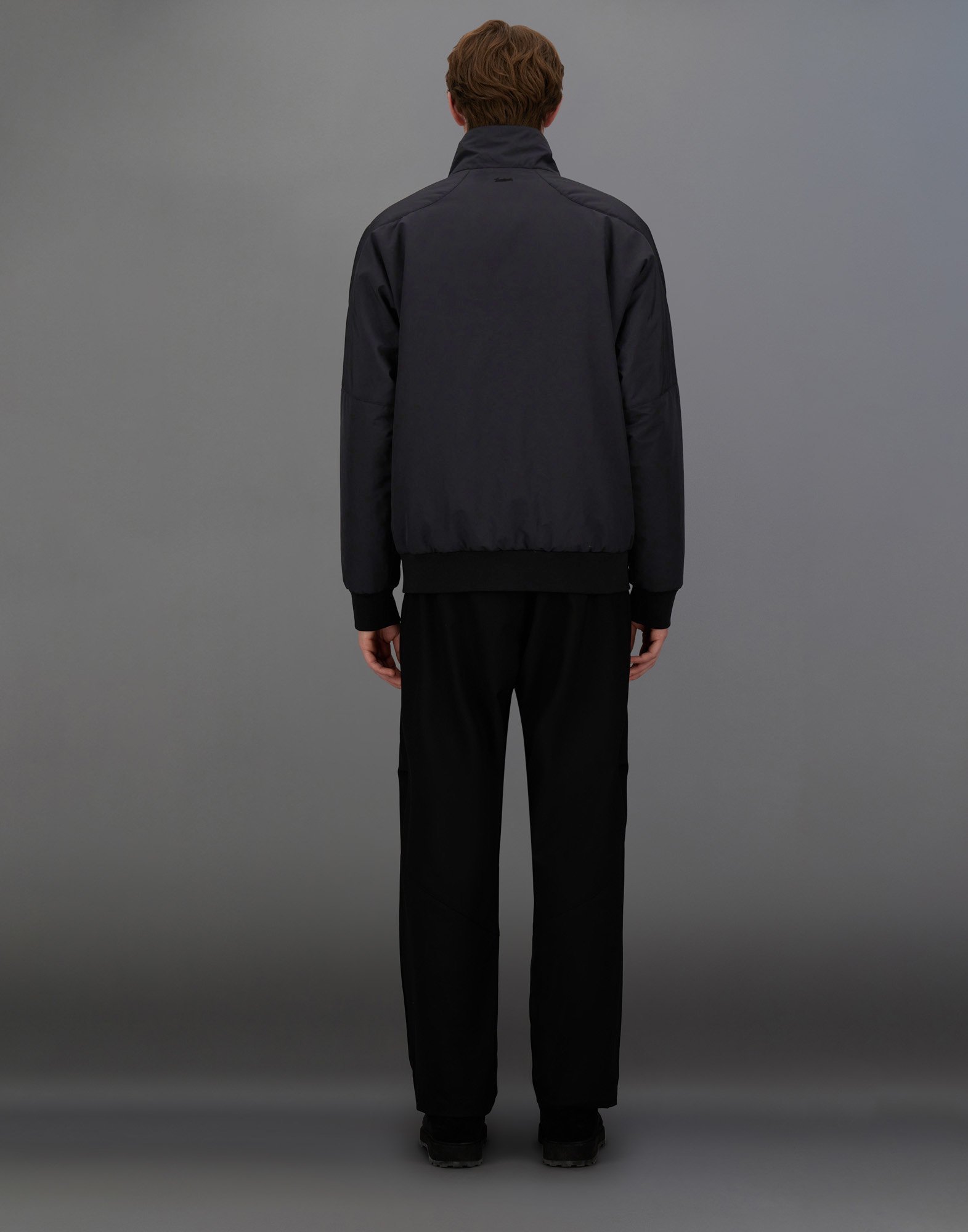 Herno Laminar Bomber Jacket In Organic Tech In Black