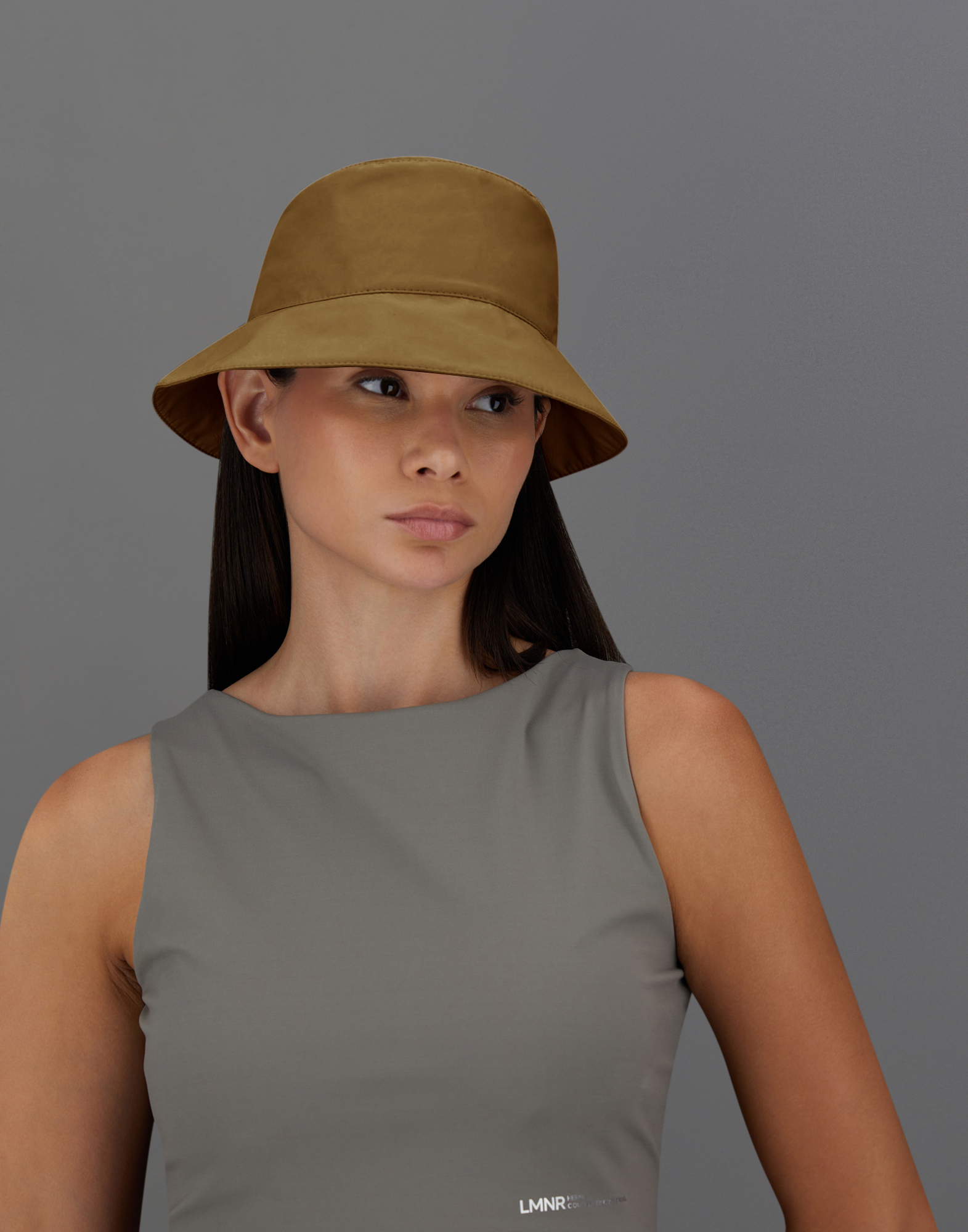 Herno Laminar Bucket Hat In 3 Layers Gore-tex In Light Brown