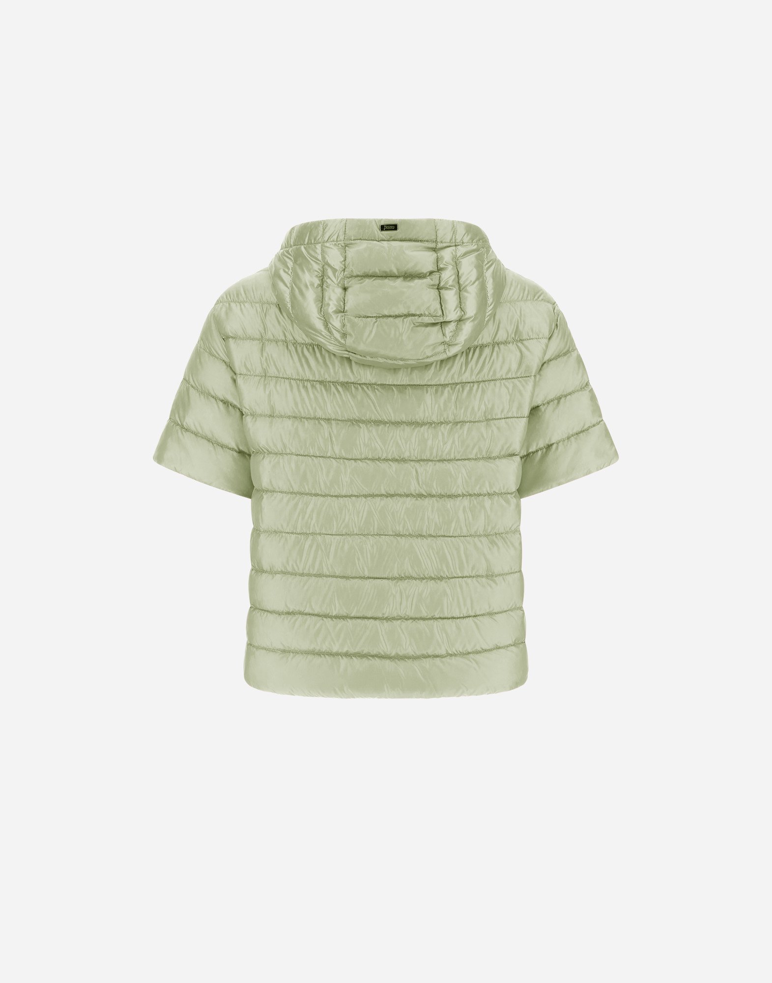 Herno Cape In Nylon Ultralight In Light Green