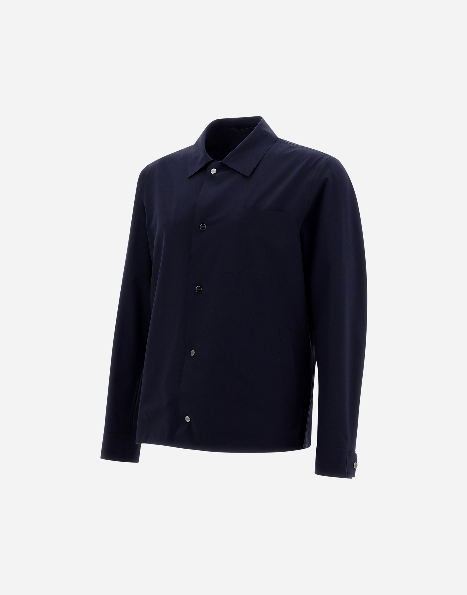 Herno Essence Shacket In Blu Navy